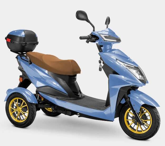 Bespoke REGAL 600W 48V 3 Wheel Electric Mobility Scooter Moped Trike, Fully Assembled