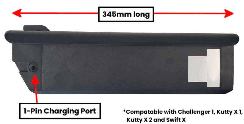 Biktrix Replacement RHINO BATTERY PACK for Challenger, Kutty X, Swift X Series Electric Bikes