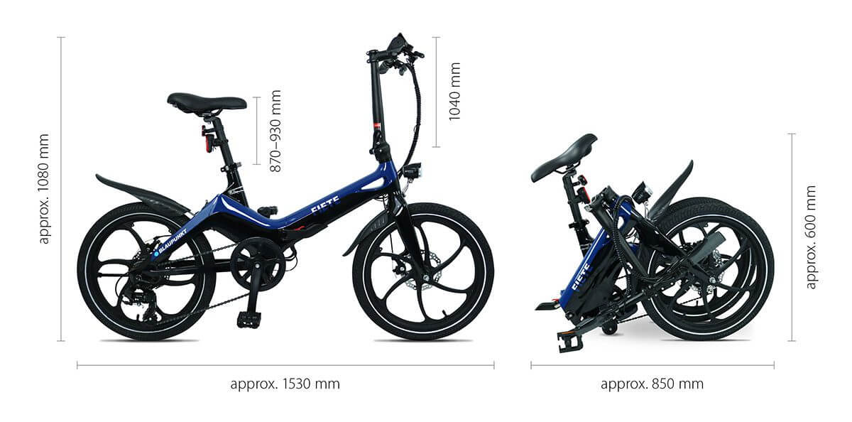 Blaupunkt FIETE 36V 20" Folding Electric Bike