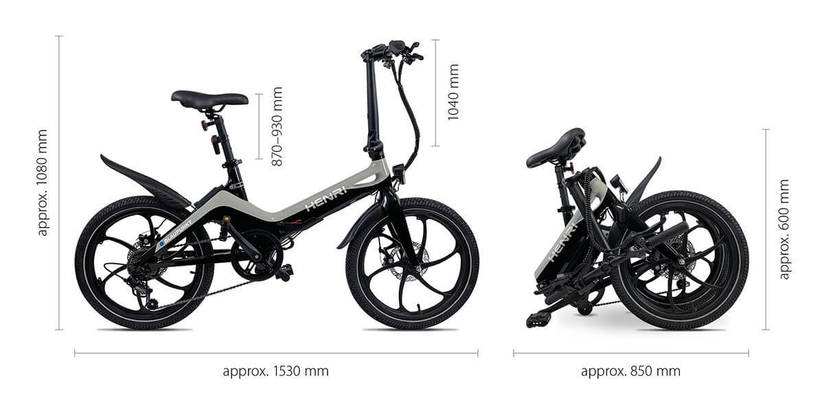 Blaupunkt HENRI 36V 20" Folding Electric Bike