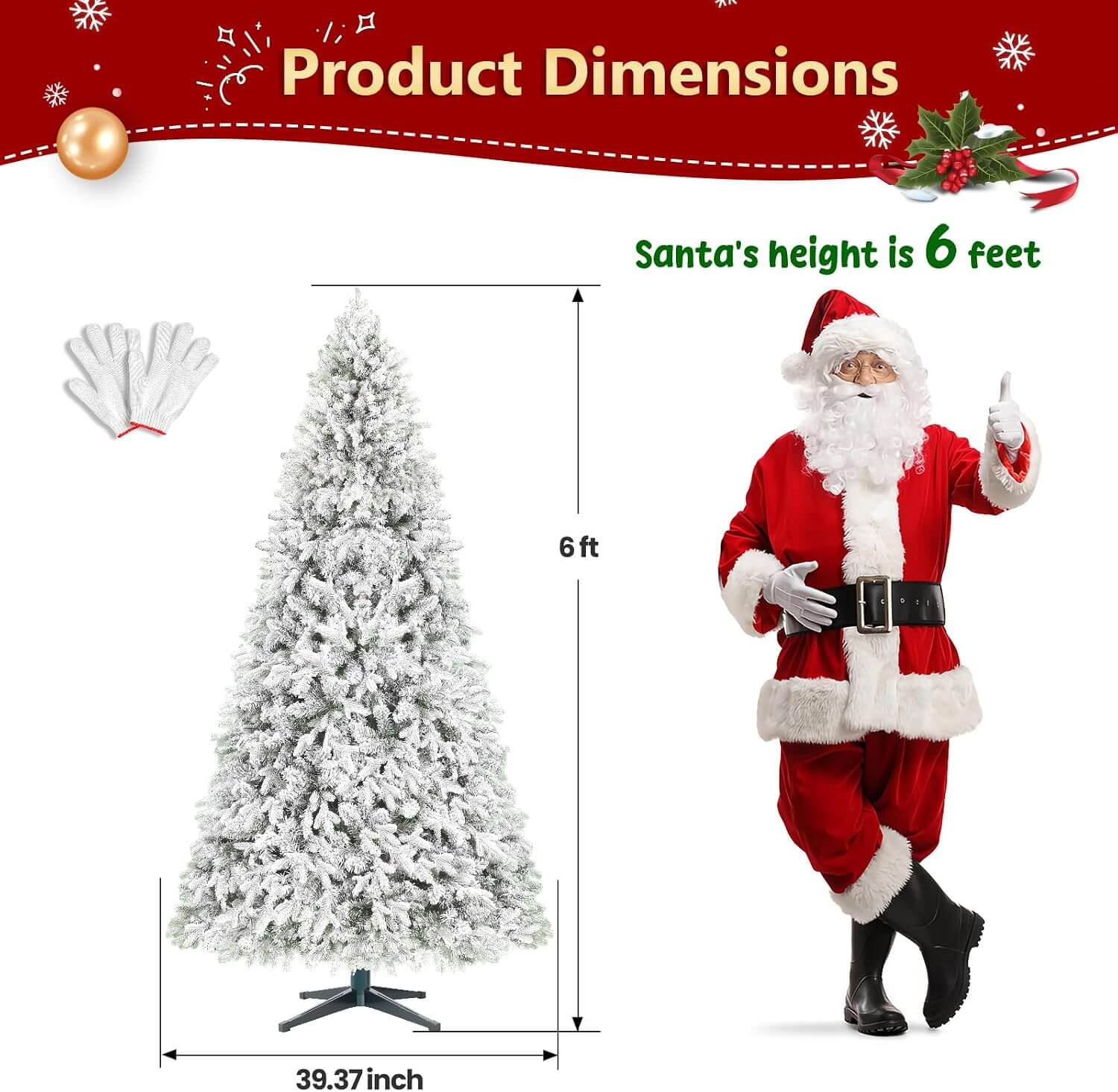 Bobkid WHITE SNOW Pre-Lit LED Spinning Christmas Tree