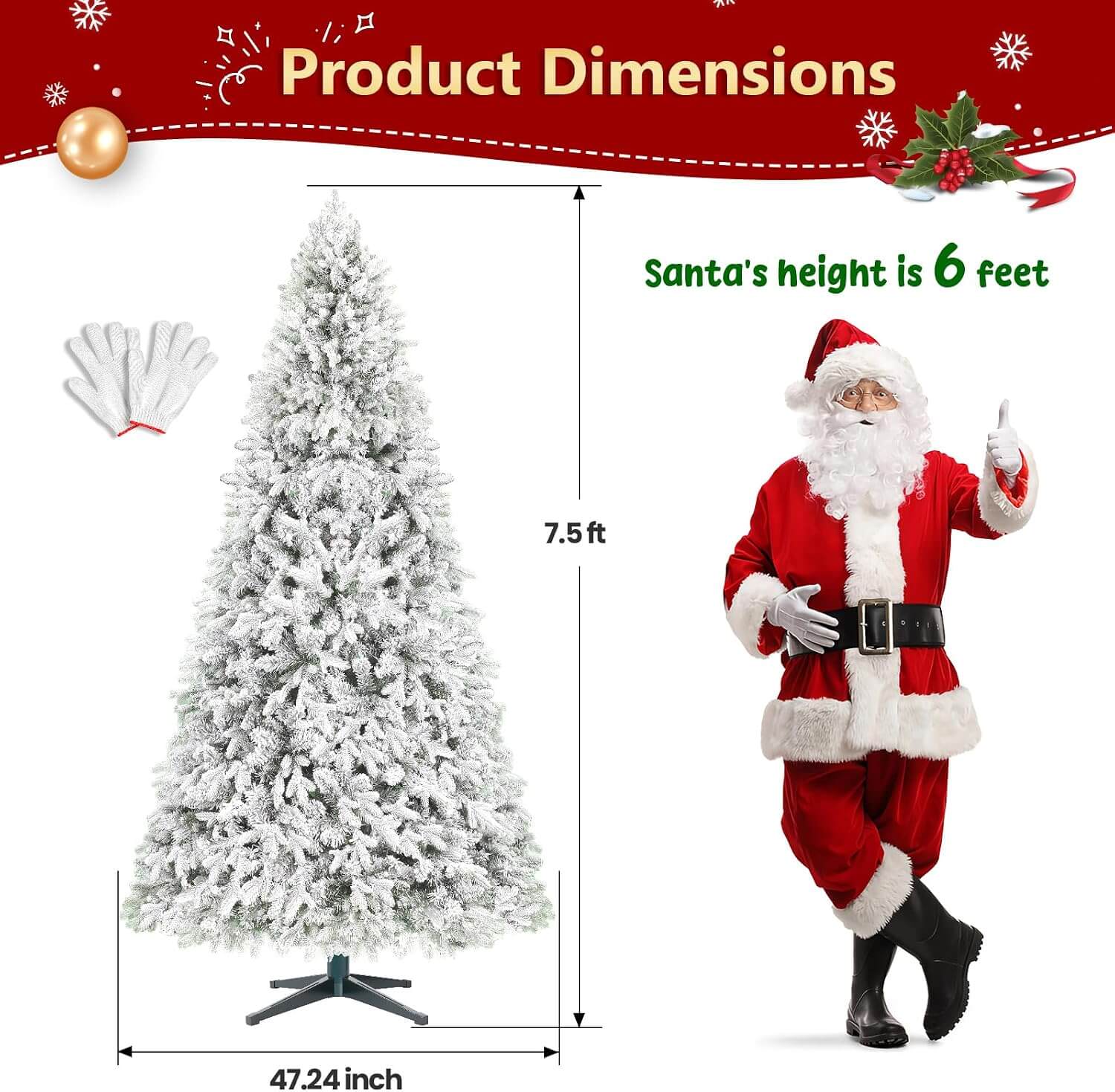 Bobkid WHITE SNOW Pre-Lit LED Spinning Christmas Tree