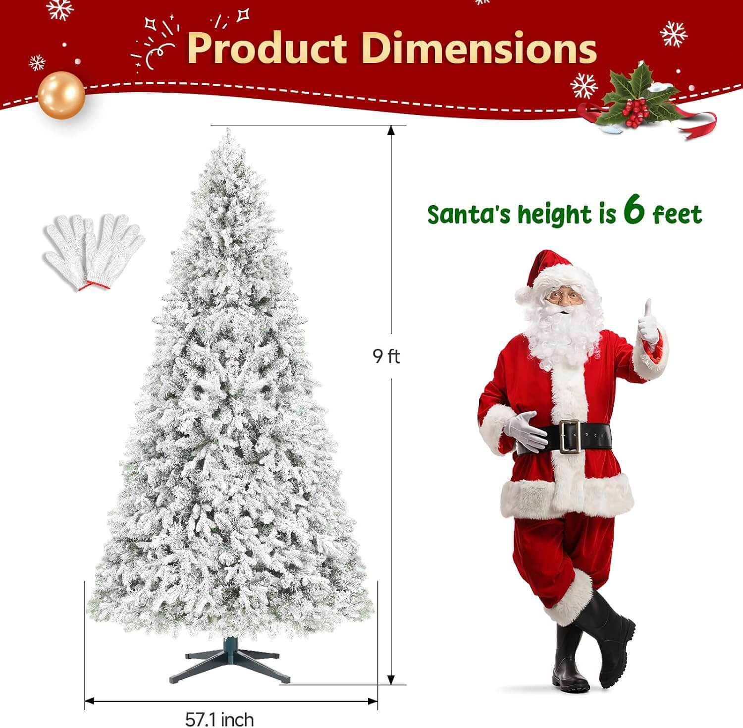 Bobkid WHITE SNOW Pre-Lit LED Spinning Christmas Tree