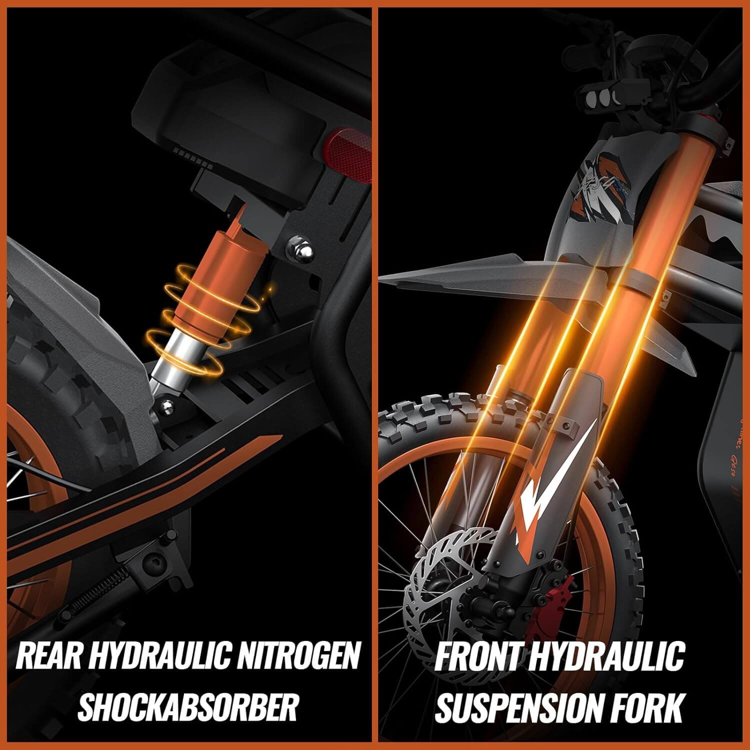 Bootime GT54 2000W Full Suspension All Terrain Electric Dirt Bike