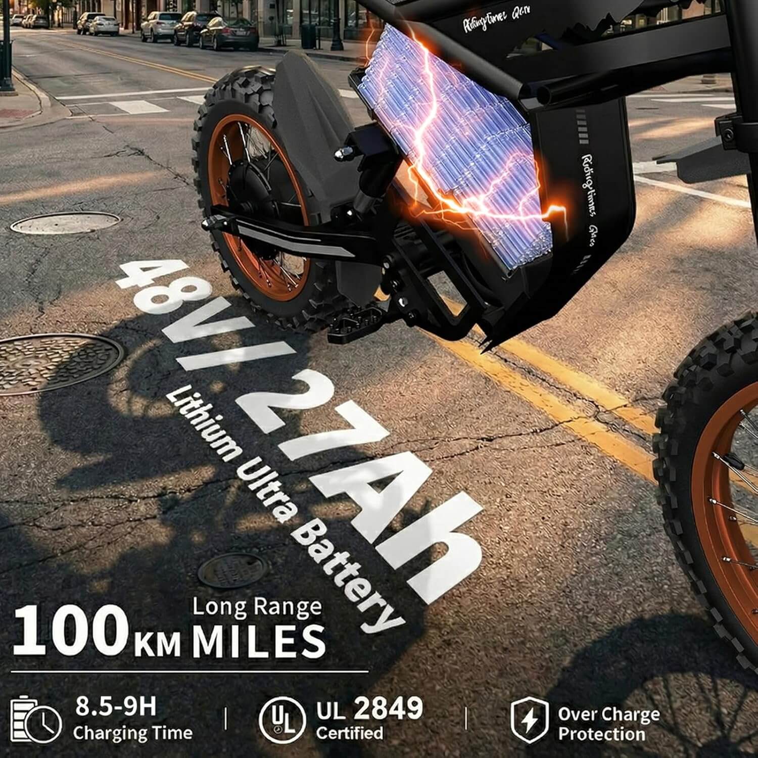 Bootime GT54 2000W Full Suspension All Terrain Electric Dirt Bike