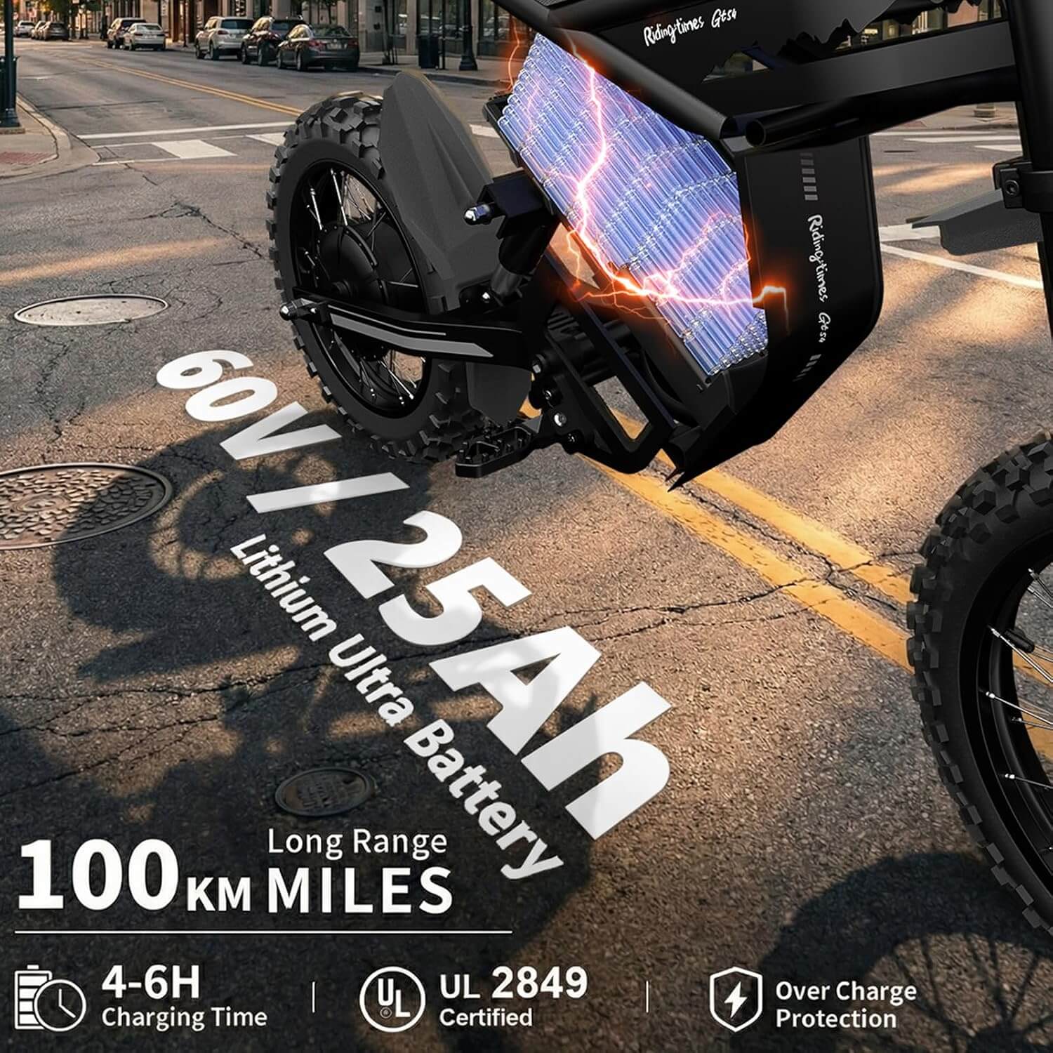 Bootime GT54 PRO 3000W Full Suspension All Terrain Electric Dirt Bike