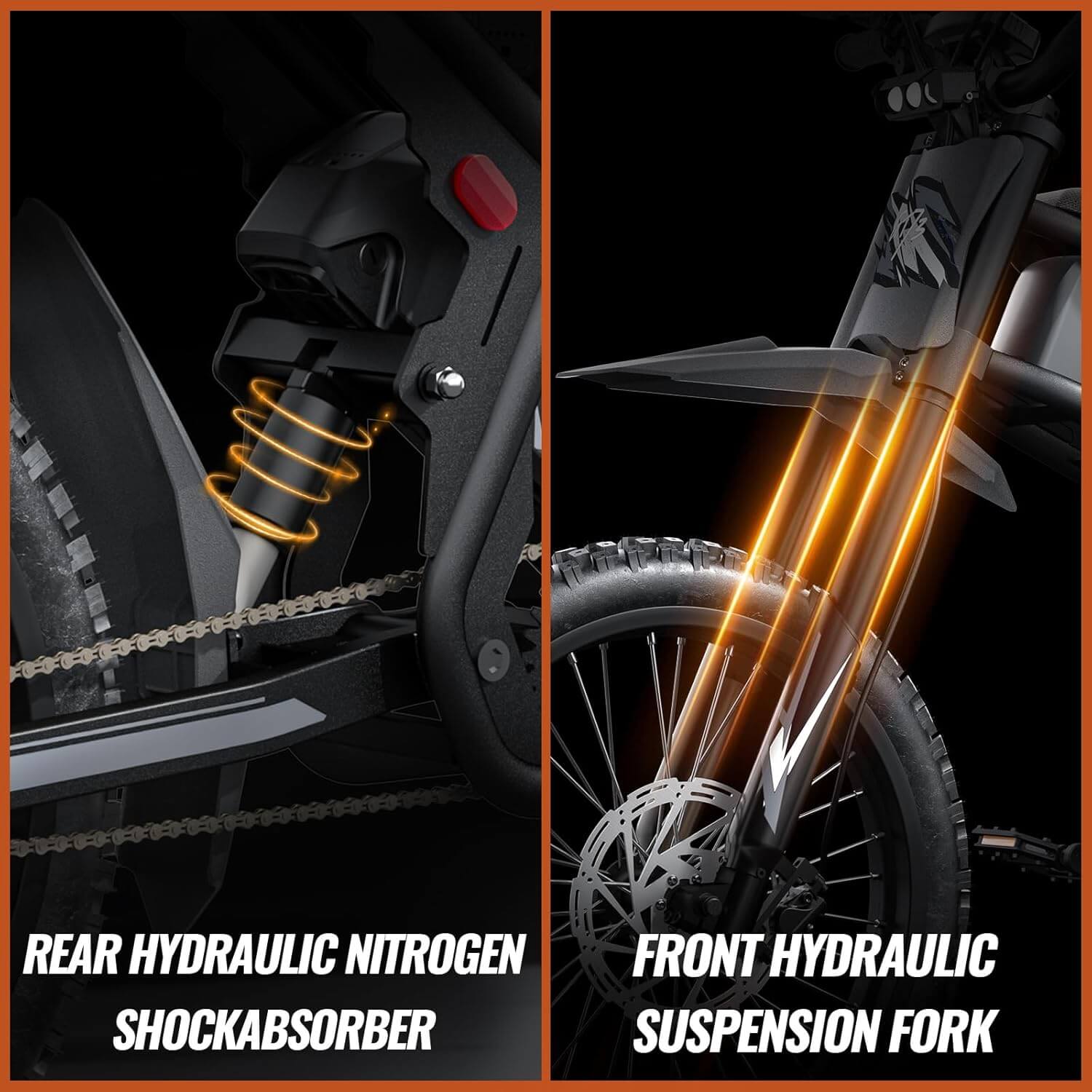 Bootime GT73 2500W Full Suspension All Terrain Electric Dirt Bike