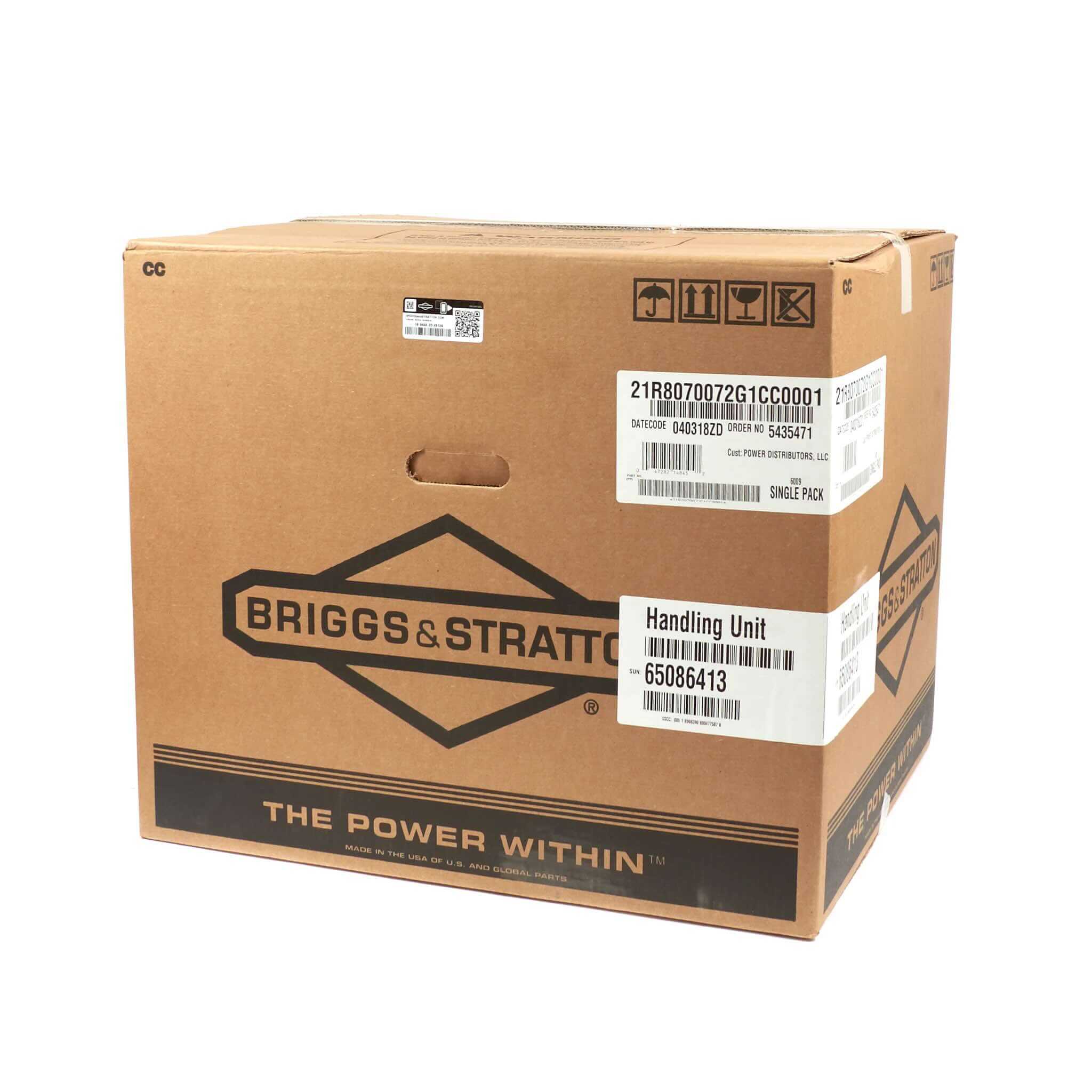 Briggs & Stratton 11.5 HP 344cc Vertical Shaft Single Cylinder Engine 21R807-0072-G1