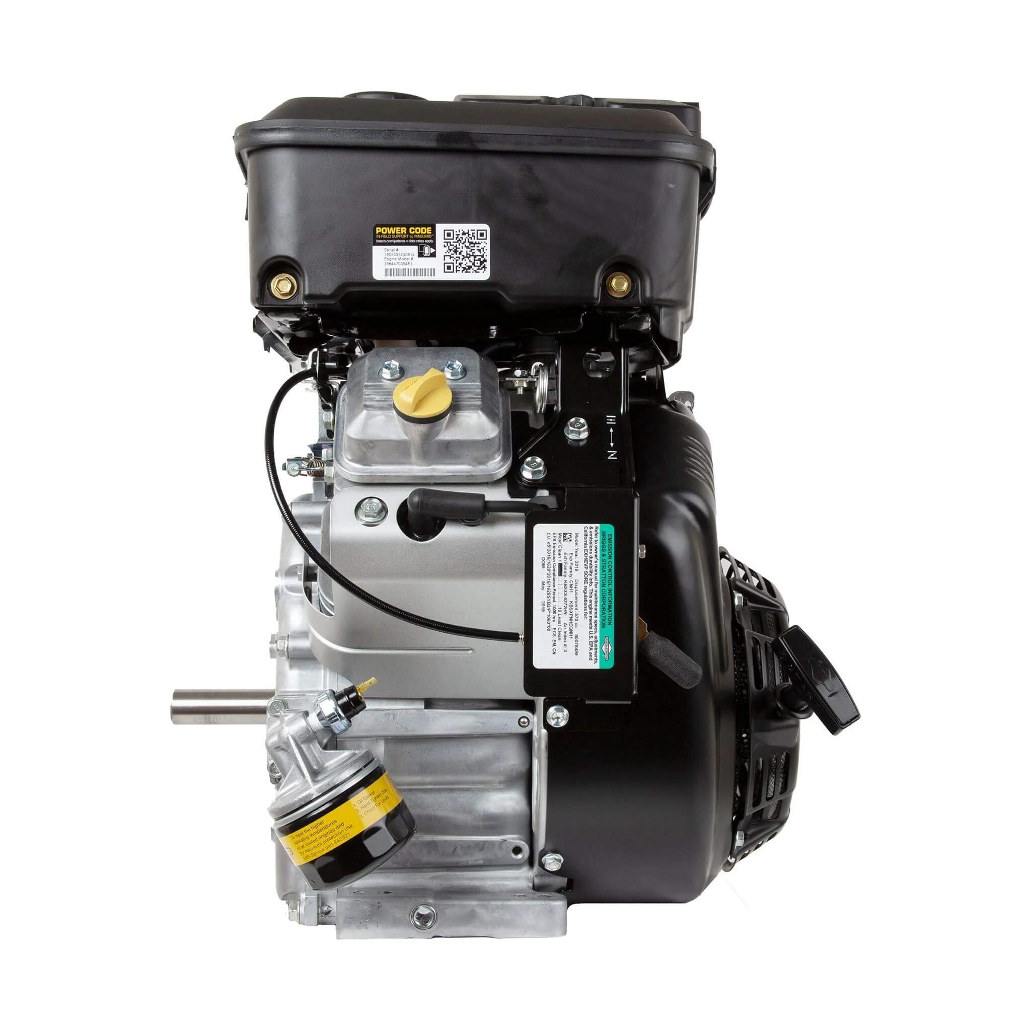 Briggs & Stratton Vanguard 18 HP 570cc Horizontal Shaft Engine 356447-0054-F1