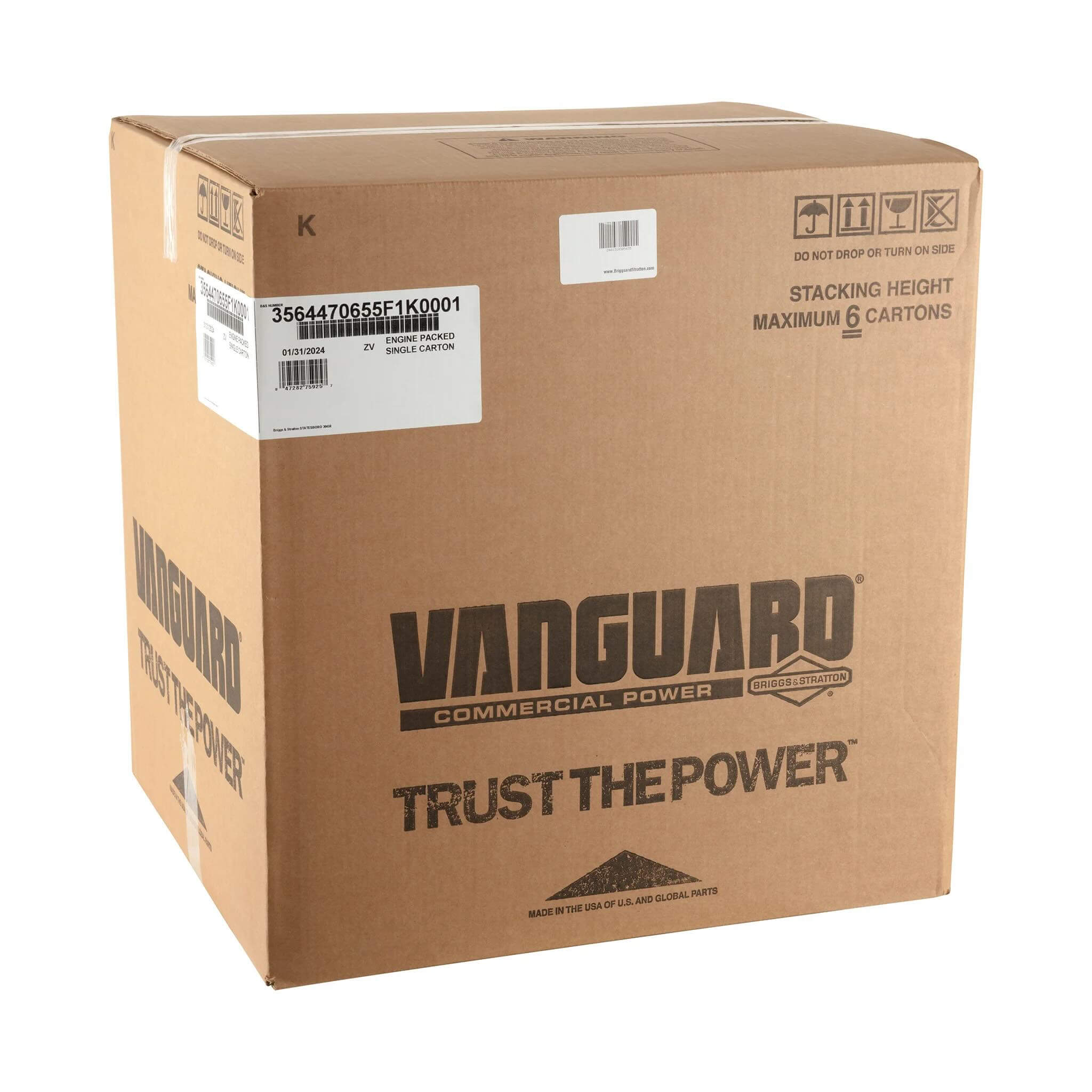 Briggs & Stratton Vanguard 18.0 HP 570cc Horizontal Shaft Engine 356447-0655-F1