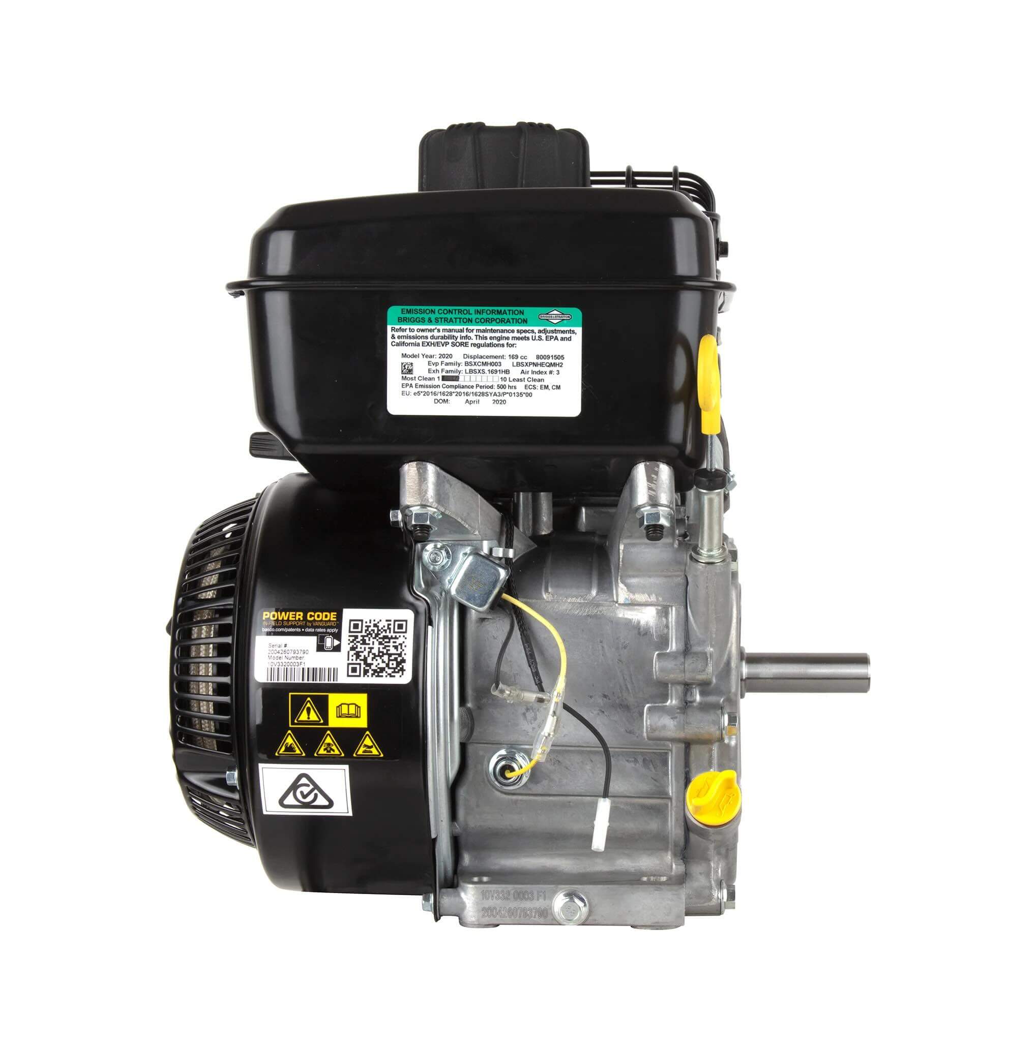 Briggs & Stratton Vanguard 5.0 HP 169cc Horizontal Shaft Single Cylinder Engine 10V332-0003-F1