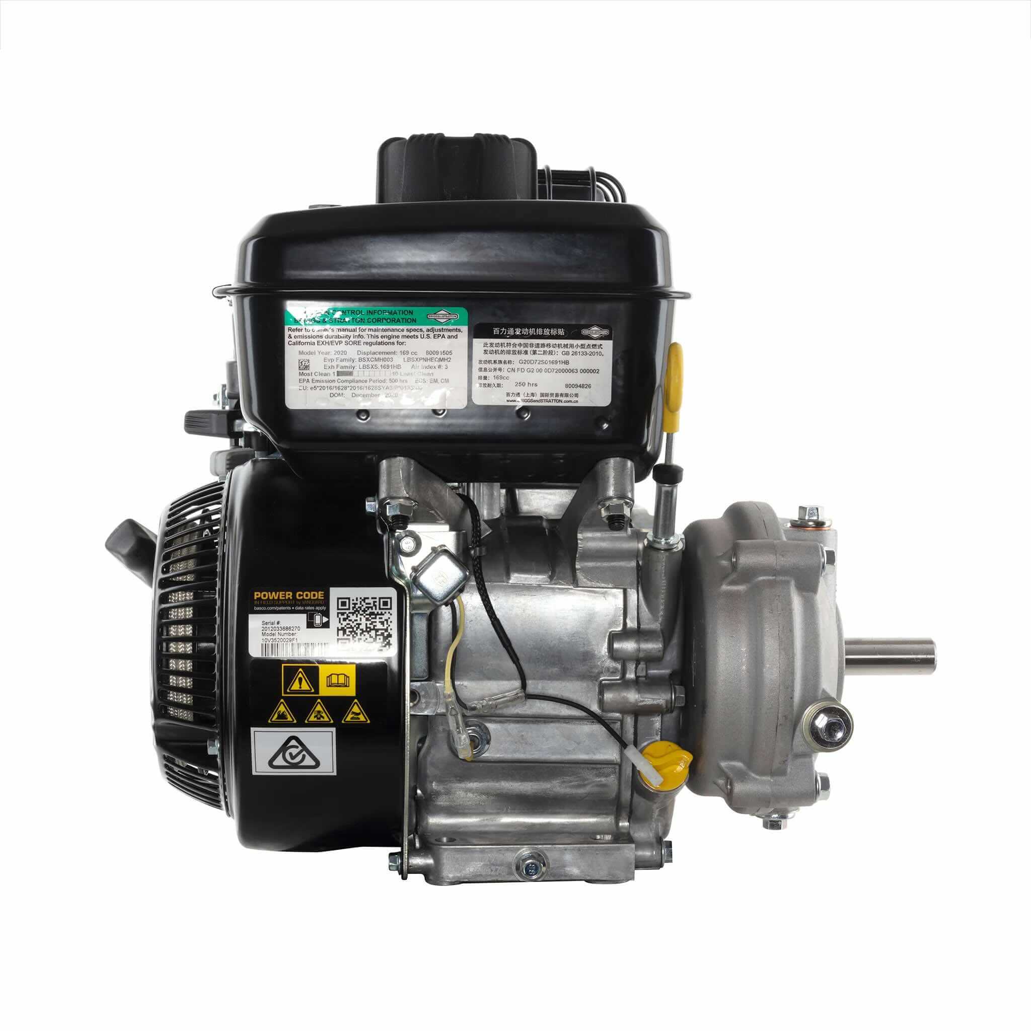Briggs & Stratton Vanguard 5.0 HP 169cc Horizontal Shaft Single Cylinder Engine 10V352-0029-F1