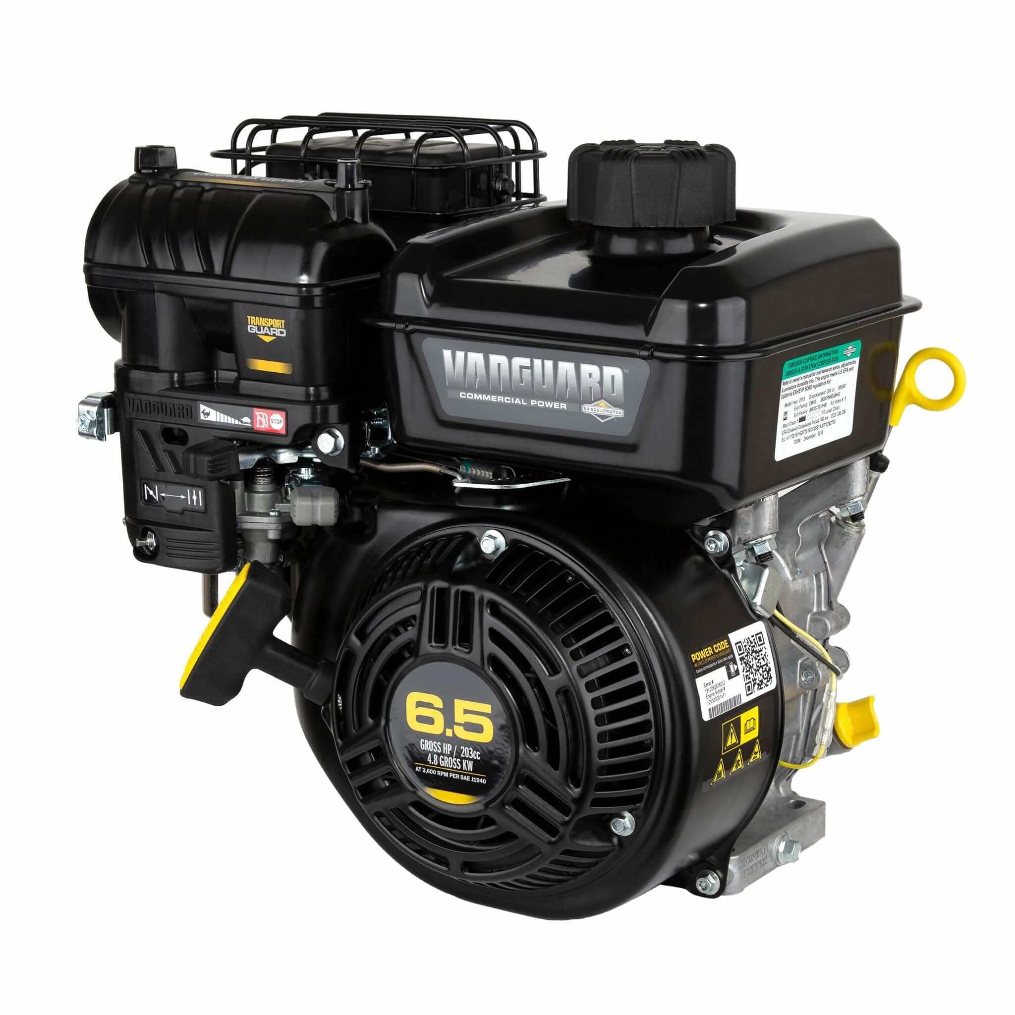 Briggs & Stratton Vanguard 6.5 HP 203cc Horizontal Shaft Engine 12V332-0014-F1
