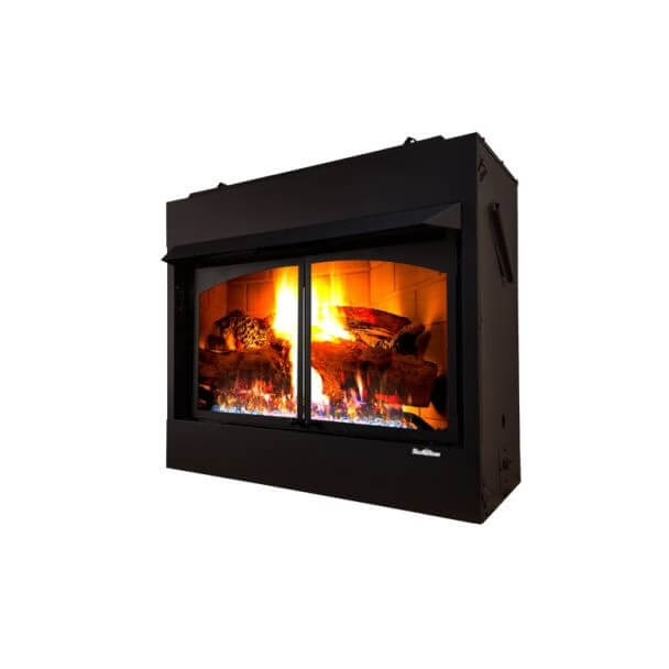 Buck NV 42ZCBBXL 42" Zero Clearance Builders Firebox, EmberVision 200 Logs