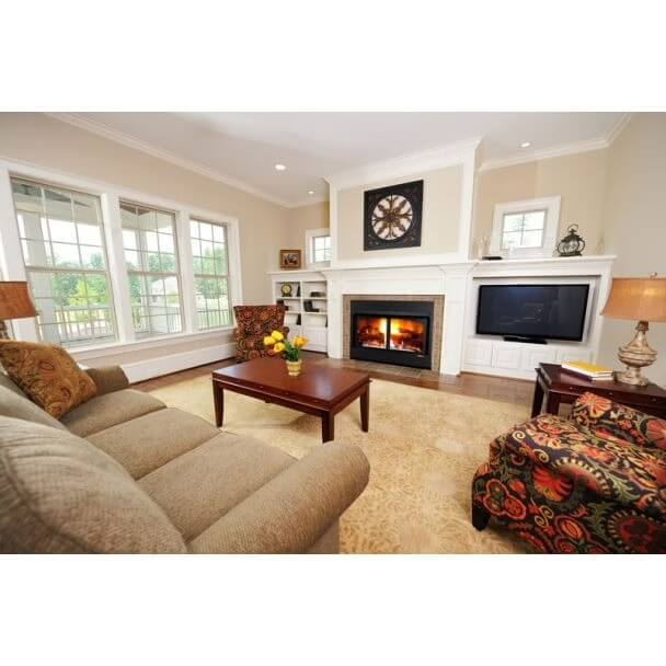 Buck NV 42ZCBBXL 42" Zero Clearance Builders Firebox, EmberVision 200 Logs