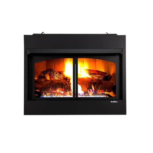 Buck NV 42ZCBBXL 42" Zero Clearance Builders Firebox, EmberVision 200 Logs