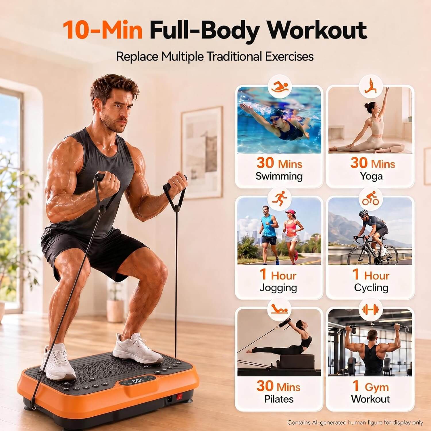 Buenaso Vibration Plate Exercise Machine