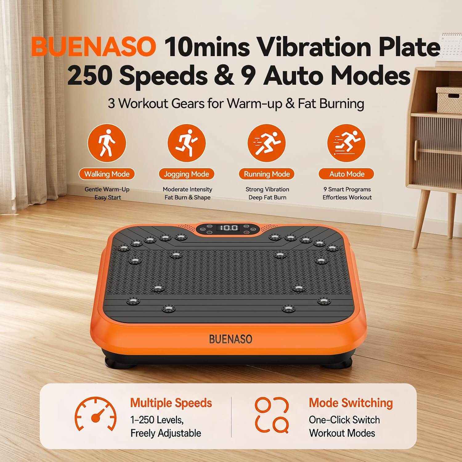 Buenaso Vibration Plate Exercise Machine