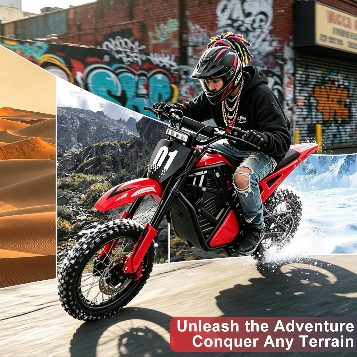 Buffseek 3500W 48V Electric Dirt Bike
