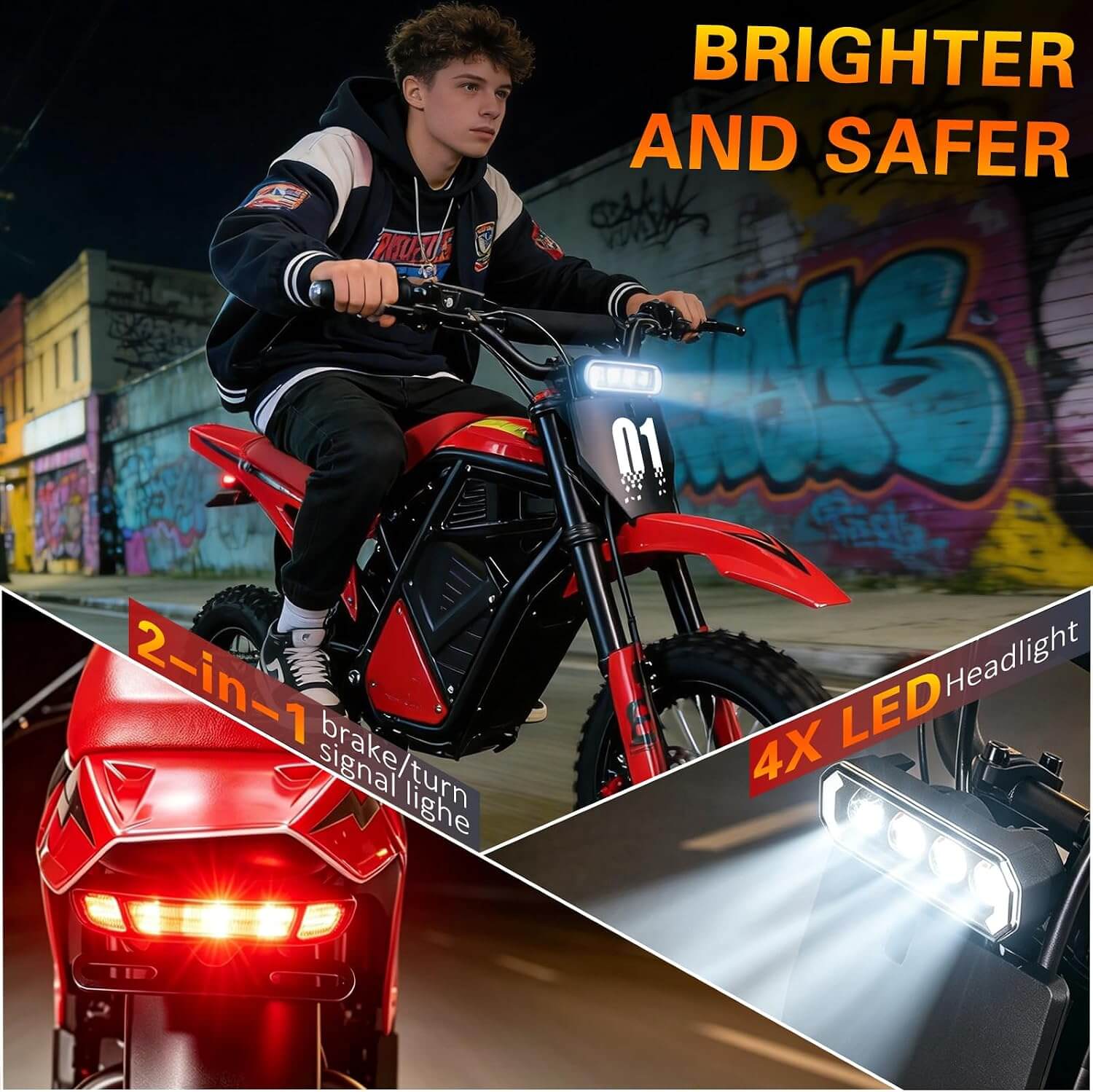 Buffseek 3500W 48V Electric Dirt Bike