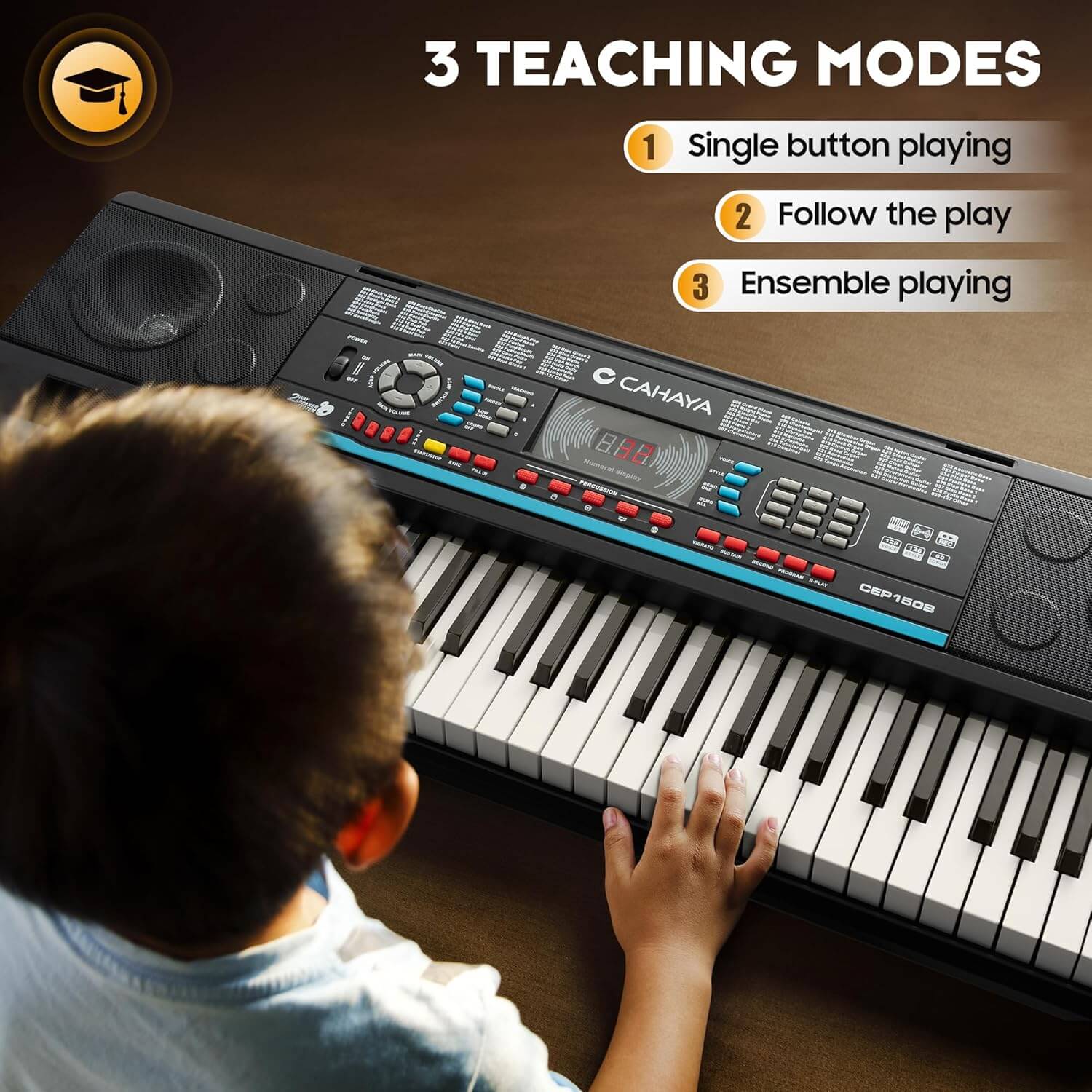 CAHAYA 61-Key Portable Keyboard Digital Piano
