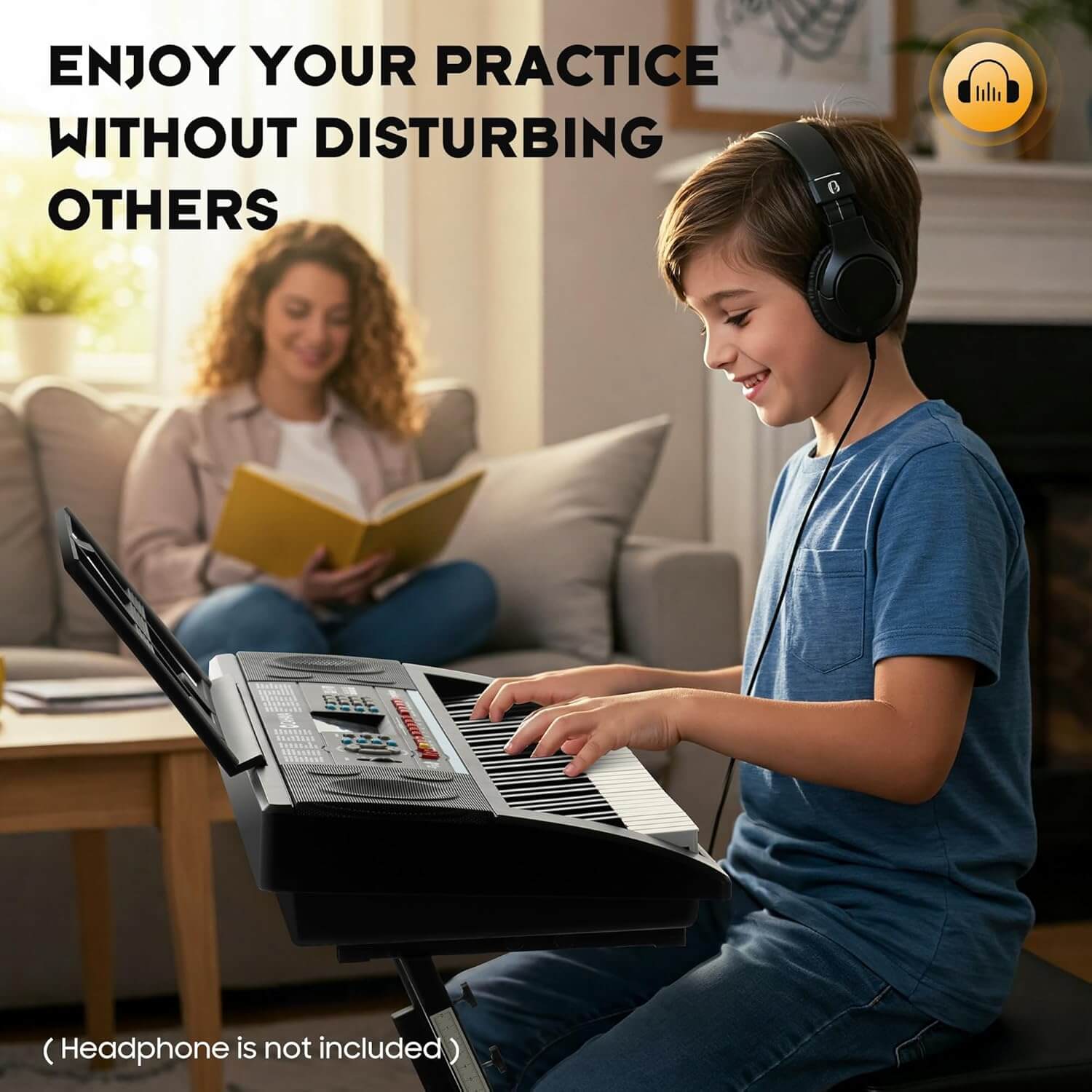 CAHAYA 61-Key Portable Keyboard Digital Piano