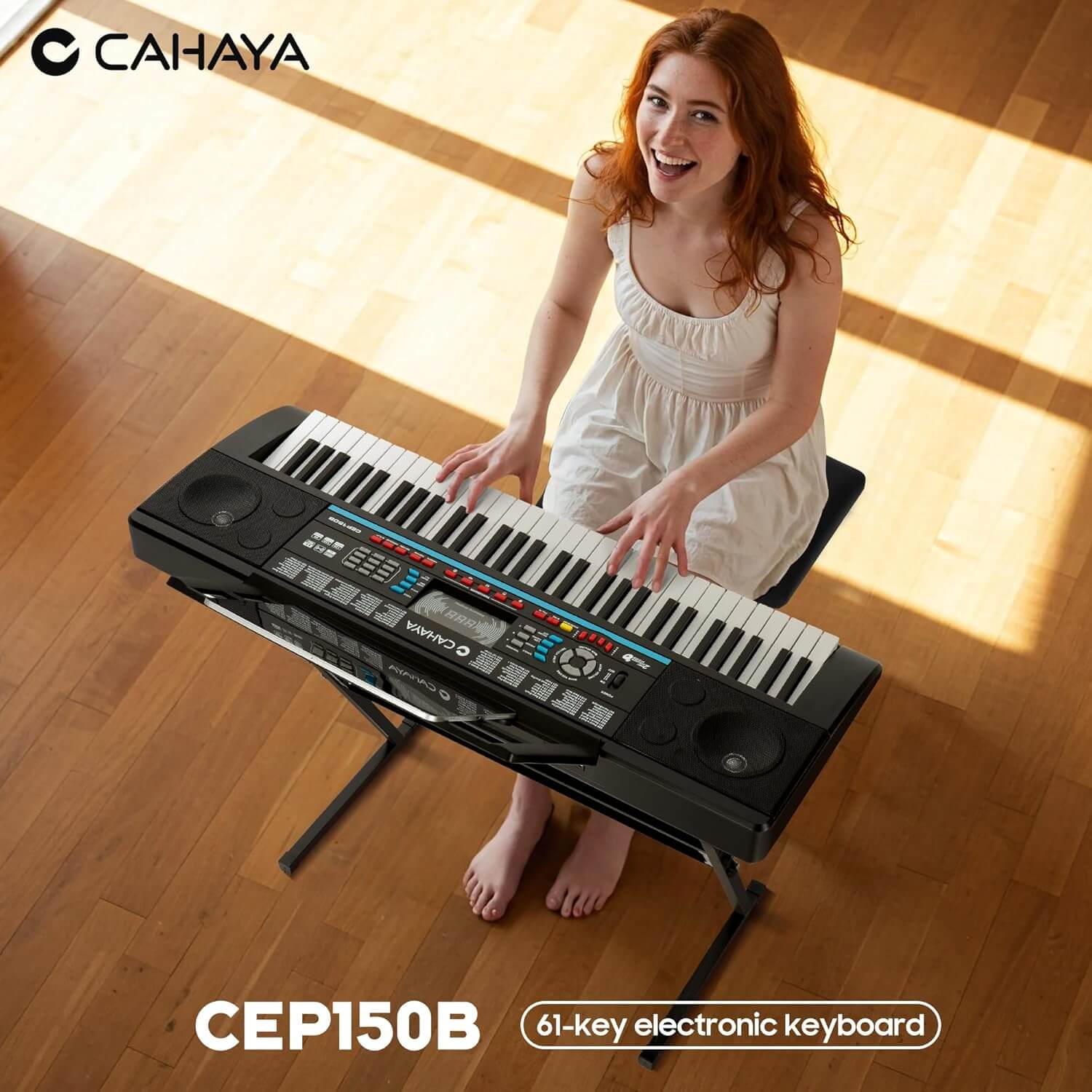 CAHAYA 61-Key Portable Keyboard Digital Piano
