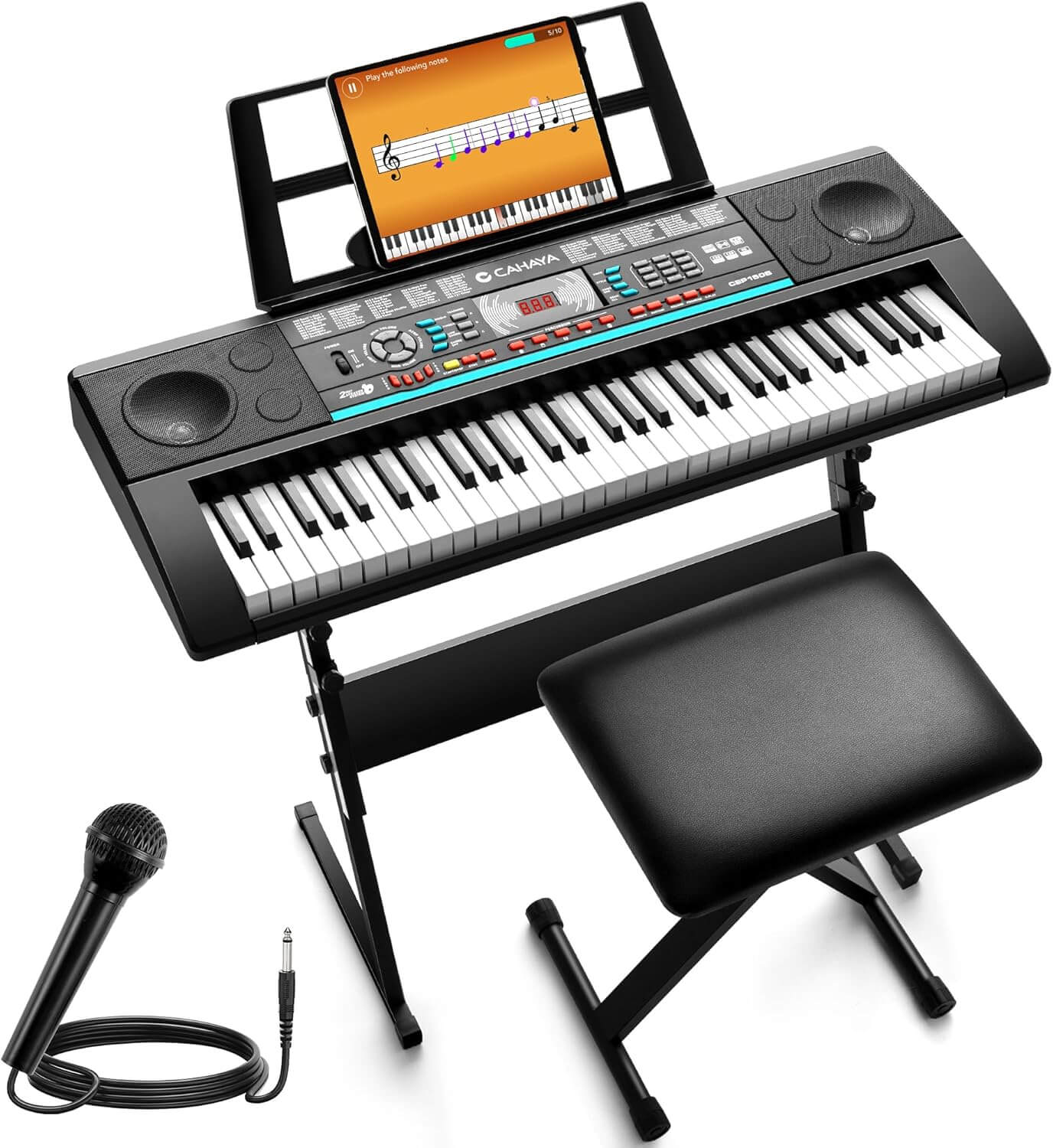 CAHAYA 61-Key Portable Keyboard Digital Piano