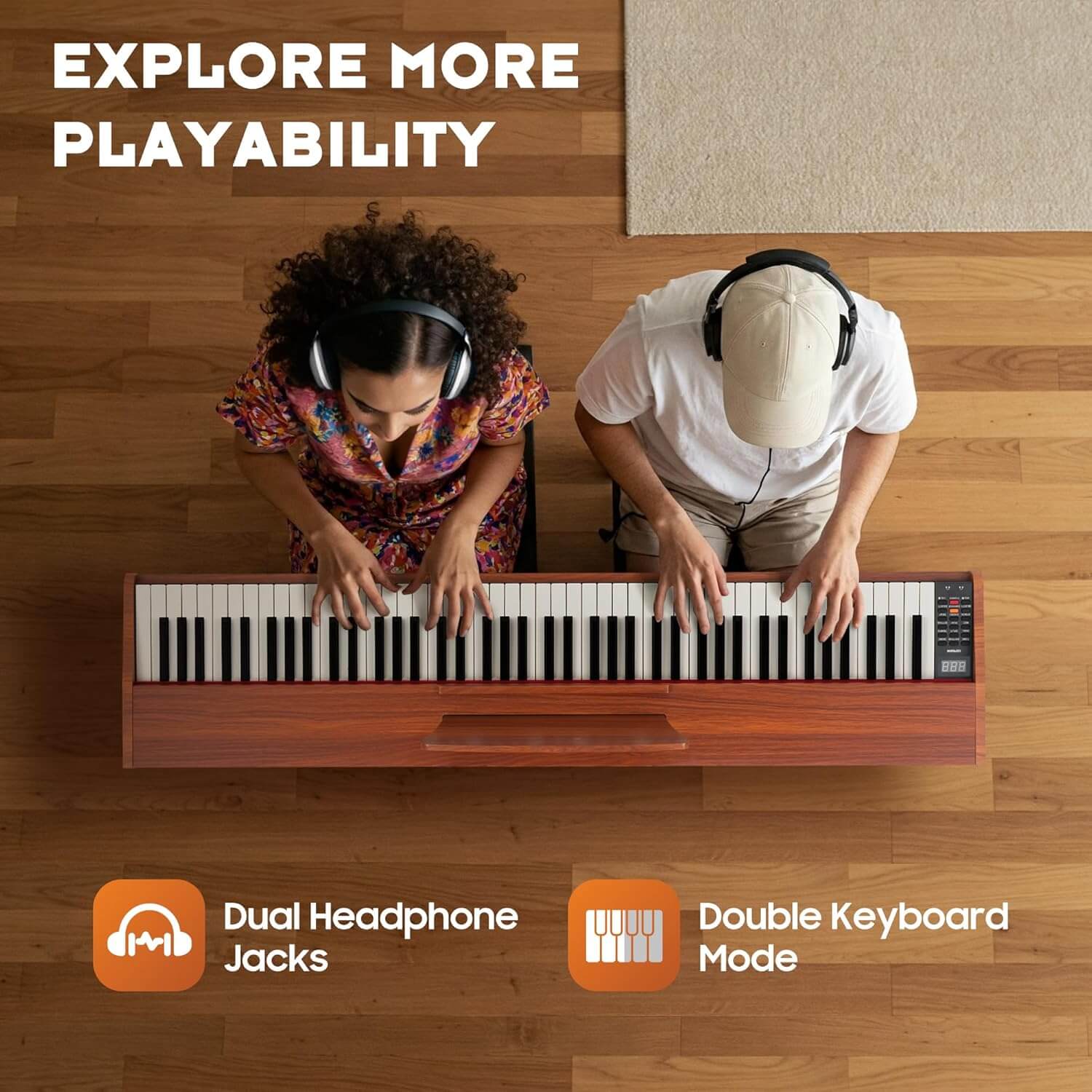 CAHAYA 88-Key Full Size Digital Piano