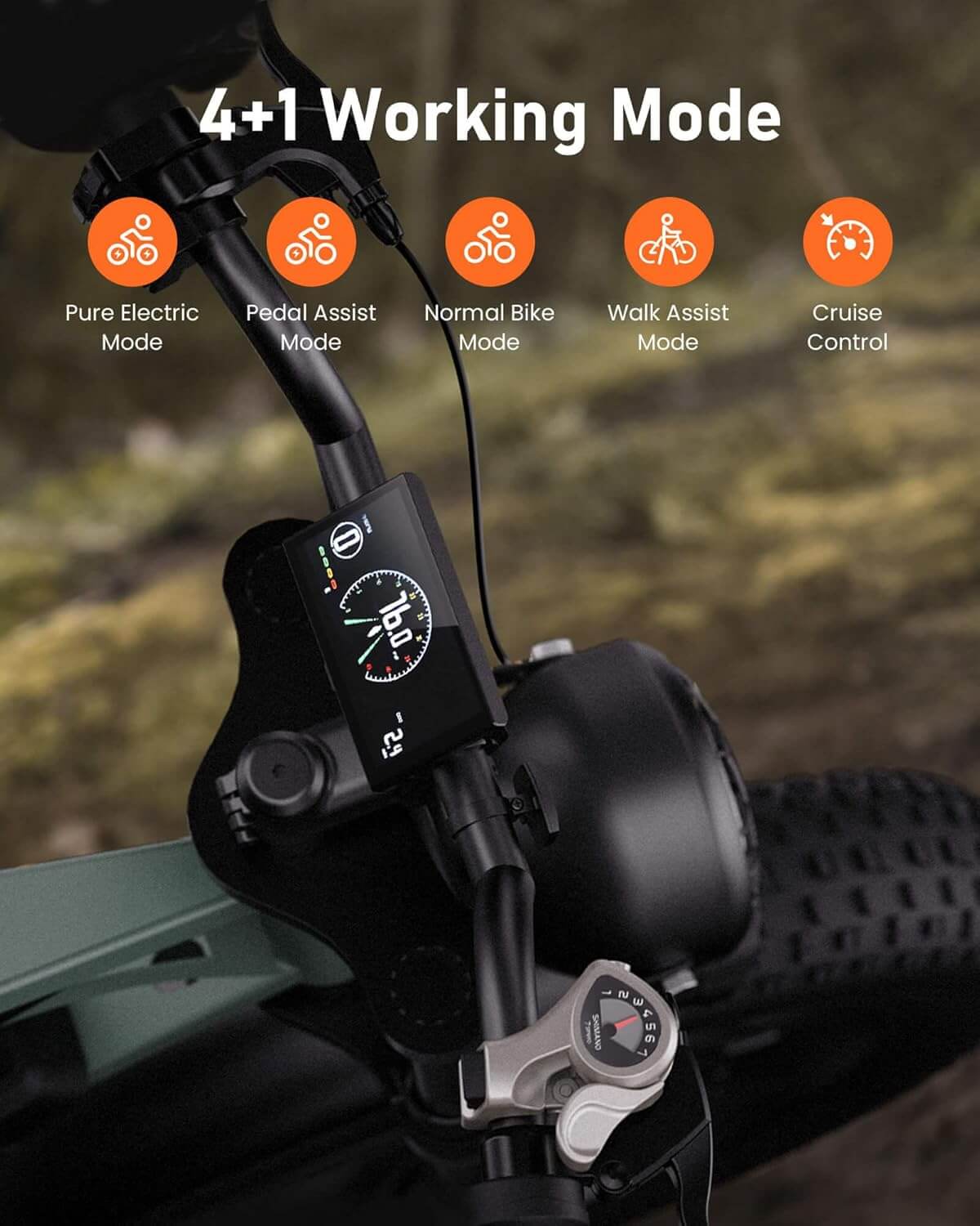 CYCROWN HUNTER Fat Tire Electric Dirt Bike