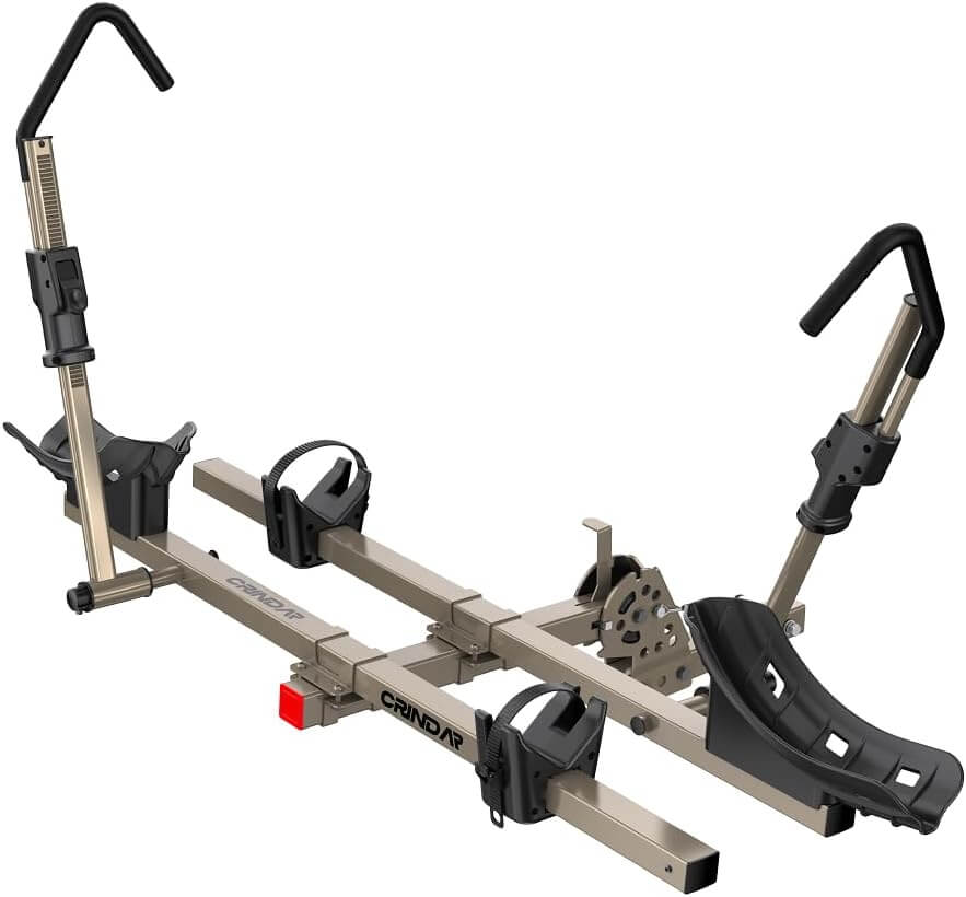 Crindar Wheel Mount Hitch Bike Rack, 2 Bikes, 2" Receiver