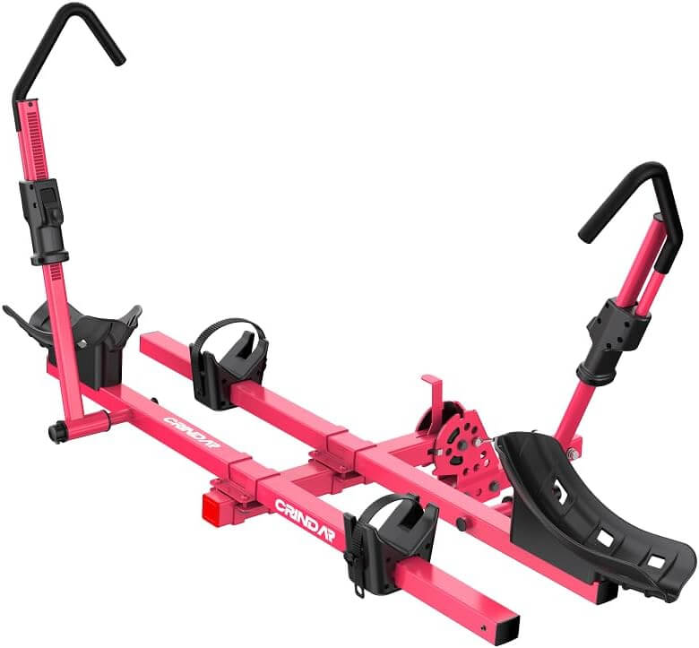Crindar Wheel Mount Hitch Bike Rack, 2 Bikes, 2" Receiver