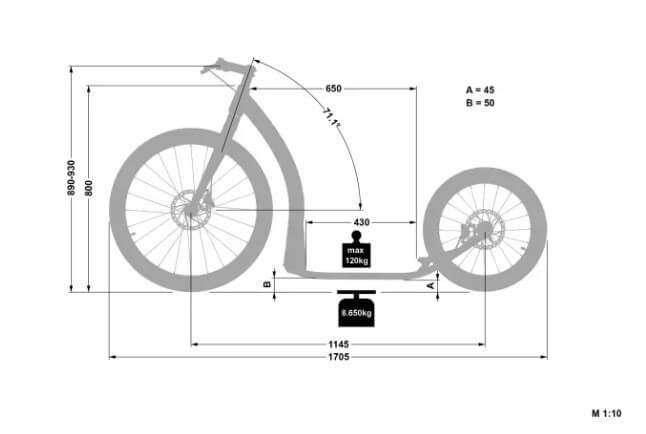 Crussis ONE COBRA SPORT Adult Mushing Kick Scooter Off-Road Foot Bike