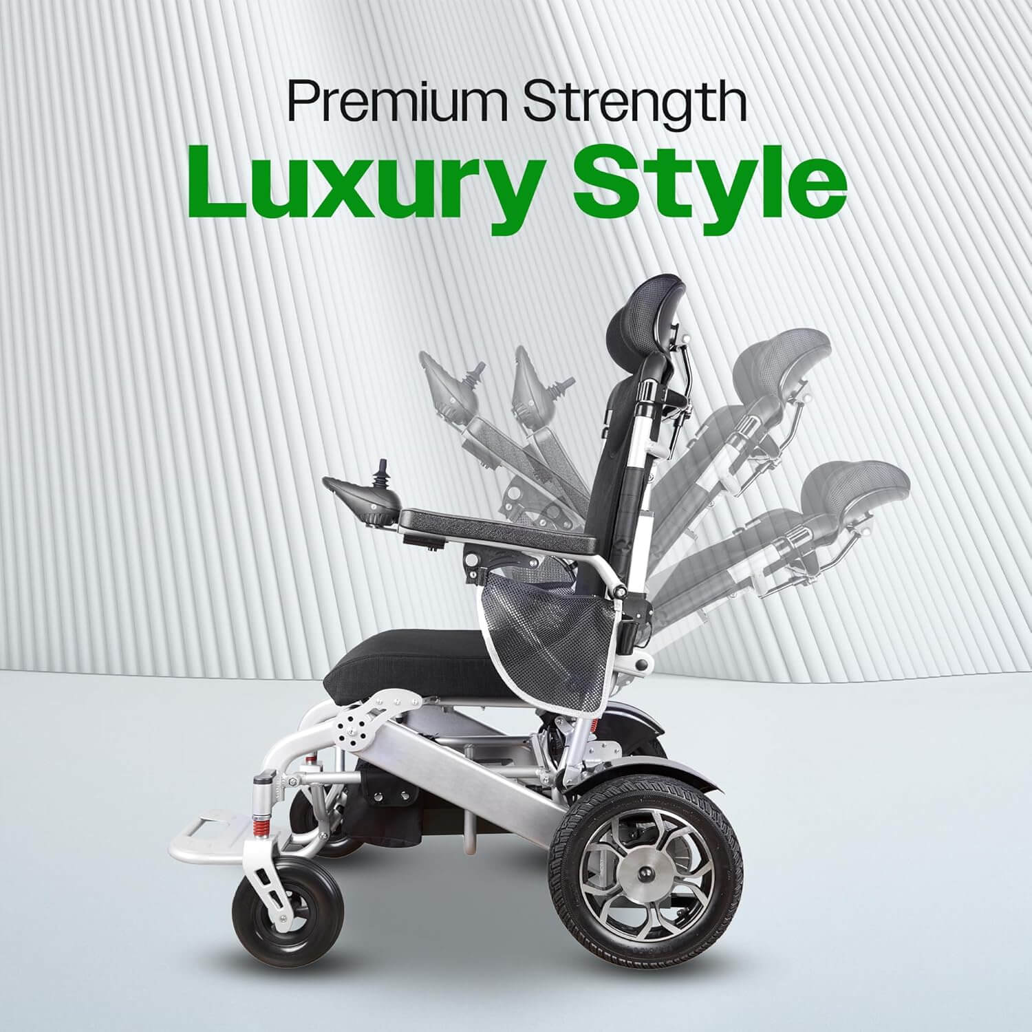 Culver SHAWK All-Terrain Reclining Foldable Electric Power Wheelchair