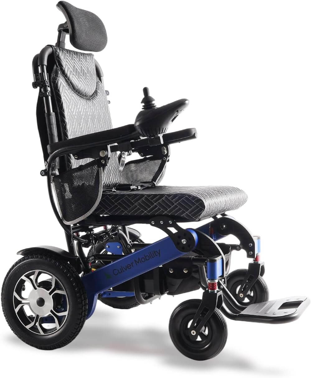 Culver SHAWK All-Terrain Reclining Foldable Electric Power Wheelchair