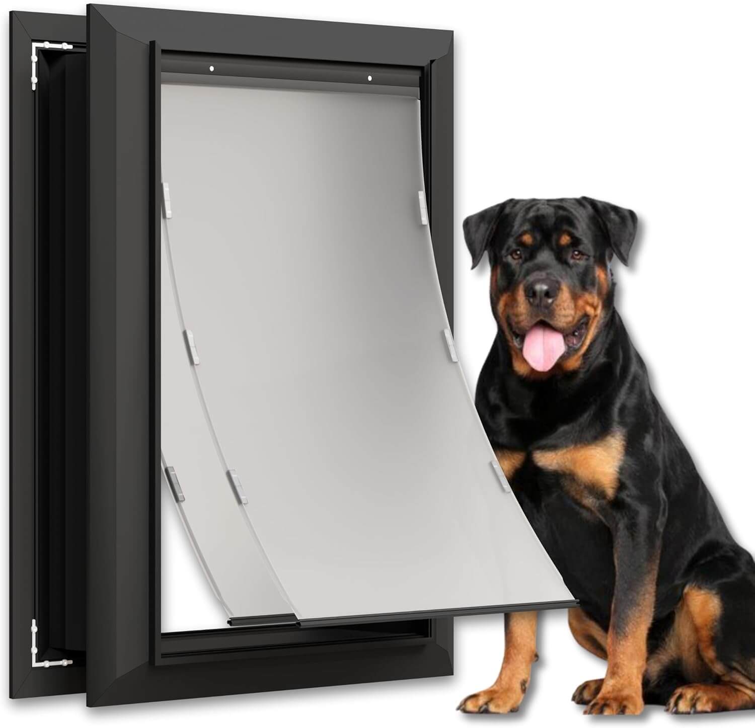 Cybergate Dog Door, Heavy Duty Magnetic Double Flap