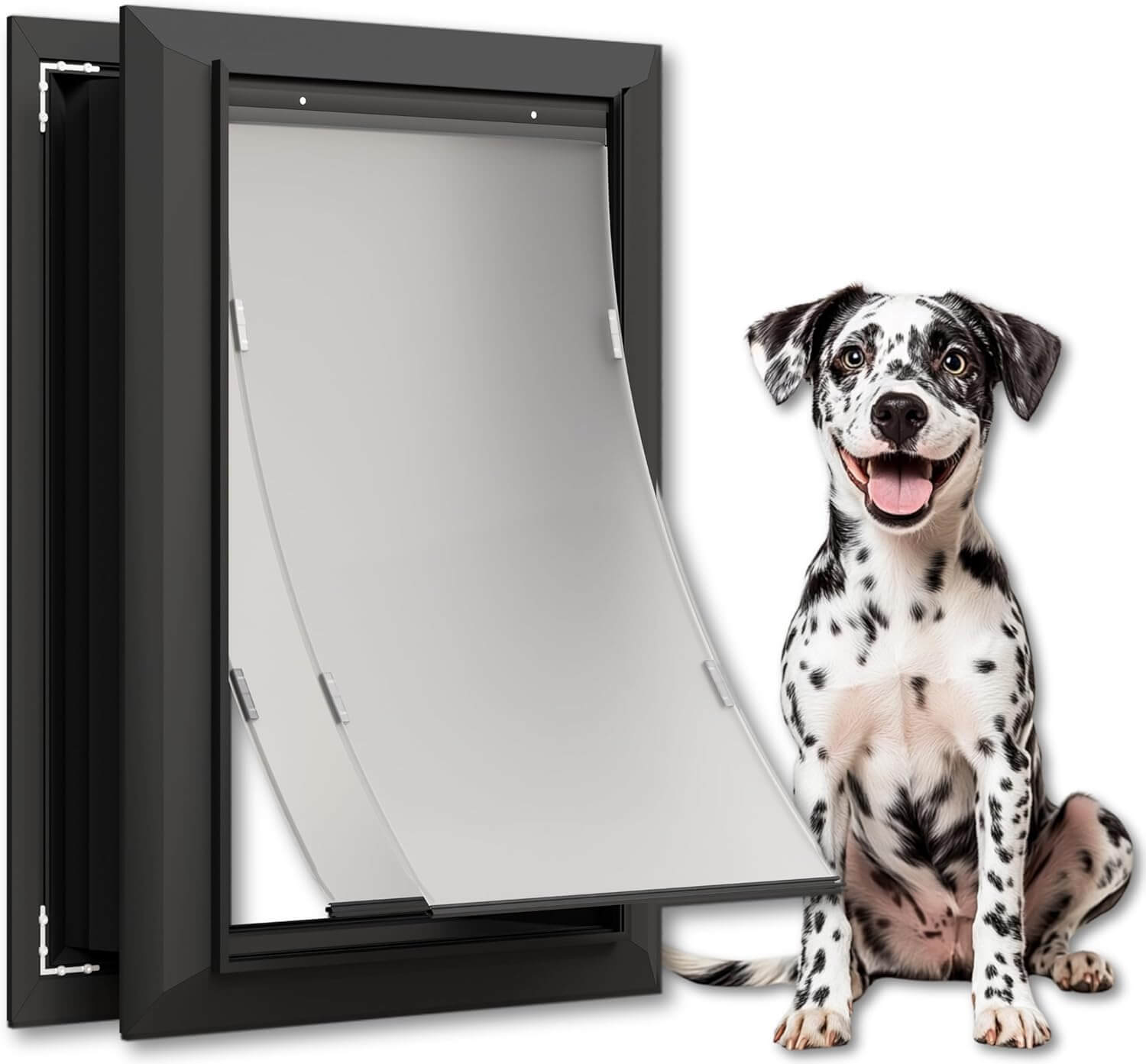 Cybergate Dog Door, Heavy Duty Magnetic Double Flap