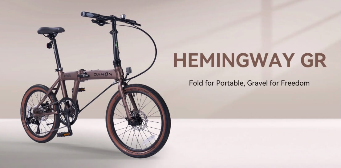 folding bike gravel Dahon Hemingway GR Folding Bike (Ash Gray)