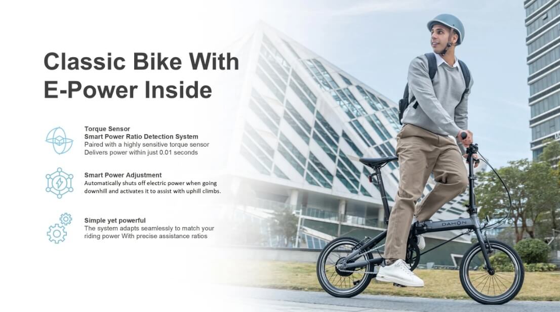 2025 Dahon K FEATHER Lightweight Aluminum Folding Electric Bike, Integrated Battery