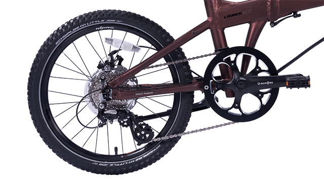 Dahon LAUNCH EX 8 Speed All Terrain Gravel Folding Bike