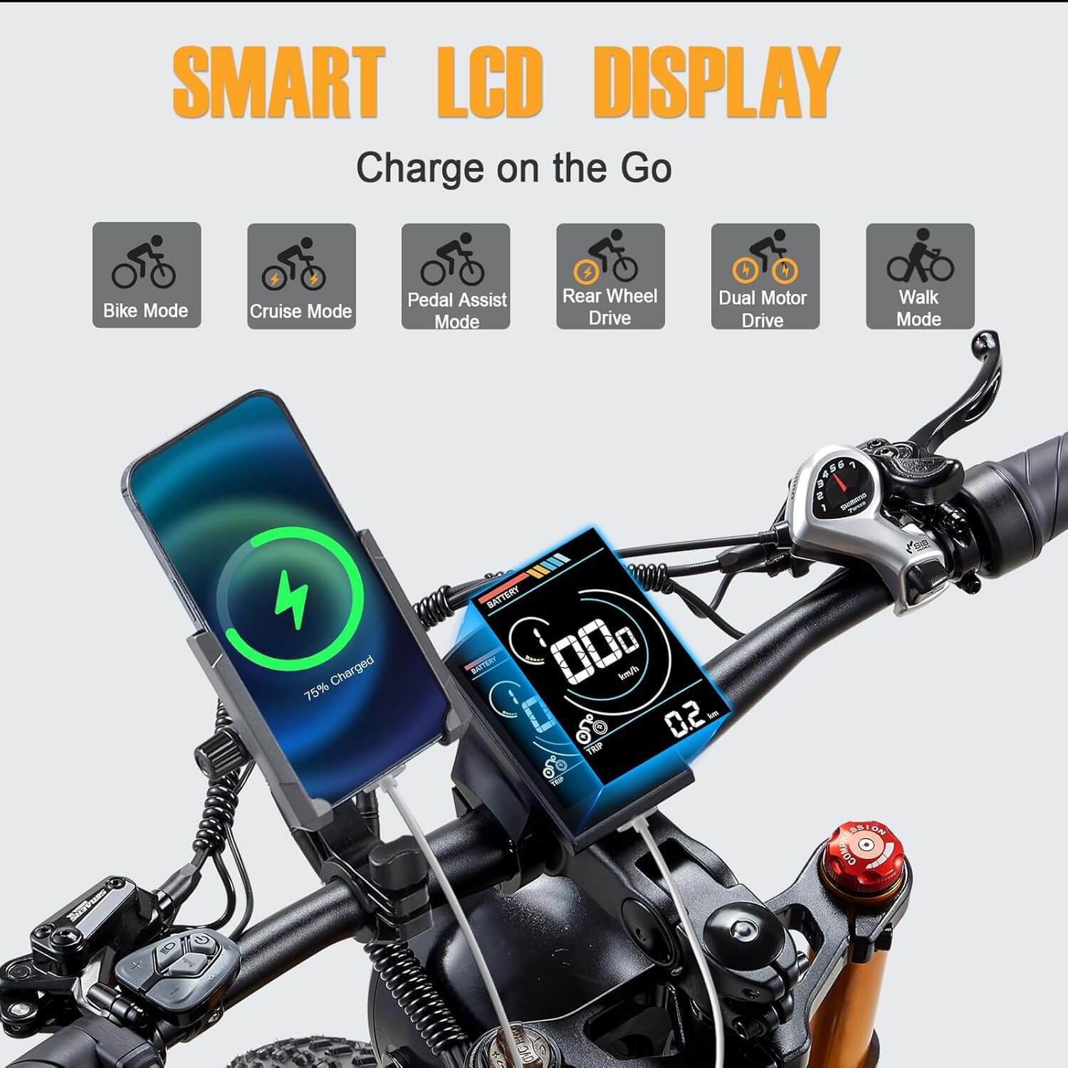Damson HC26 3000W 48V Dual Motor AWD Fat Tire Electric Bike