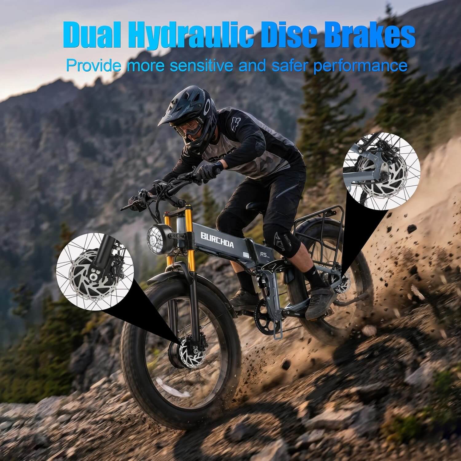 Damson R5 PRO 3000W 48V Dual Motor AWD Fat Tire Electric Bike