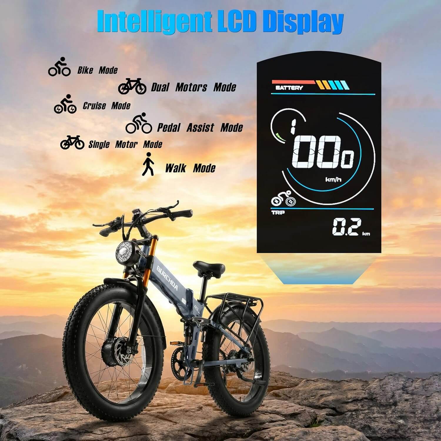 Damson R5 PRO 3000W 48V Dual Motor AWD Fat Tire Electric Bike