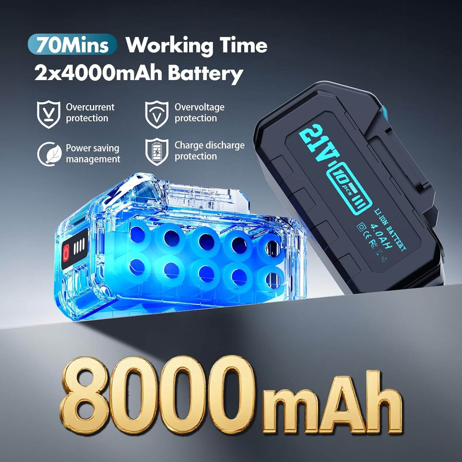 Denqir XCQ-002 700W 6-In-1 Portable Cordless Vacuum Cleaner