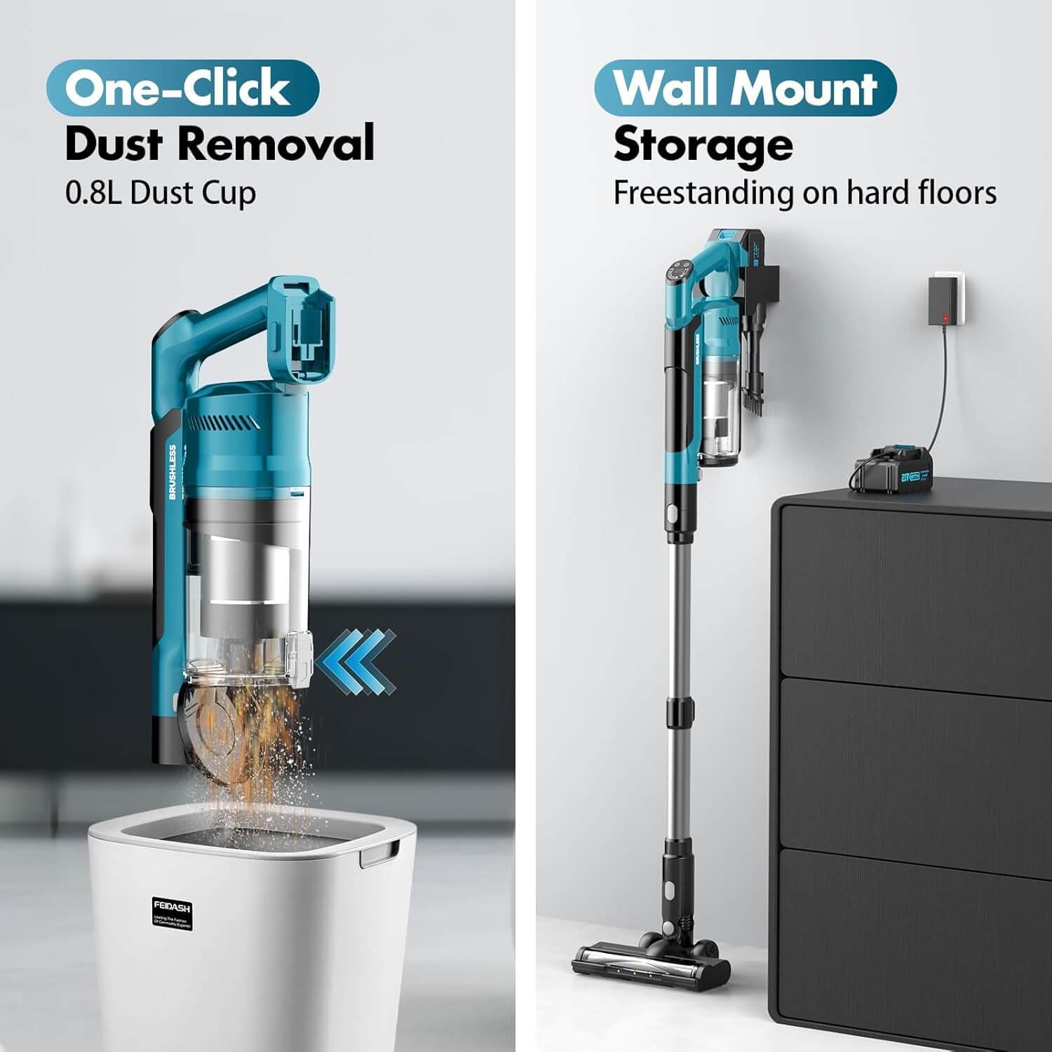 Denqir XCQ-002 700W 6-In-1 Portable Cordless Vacuum Cleaner