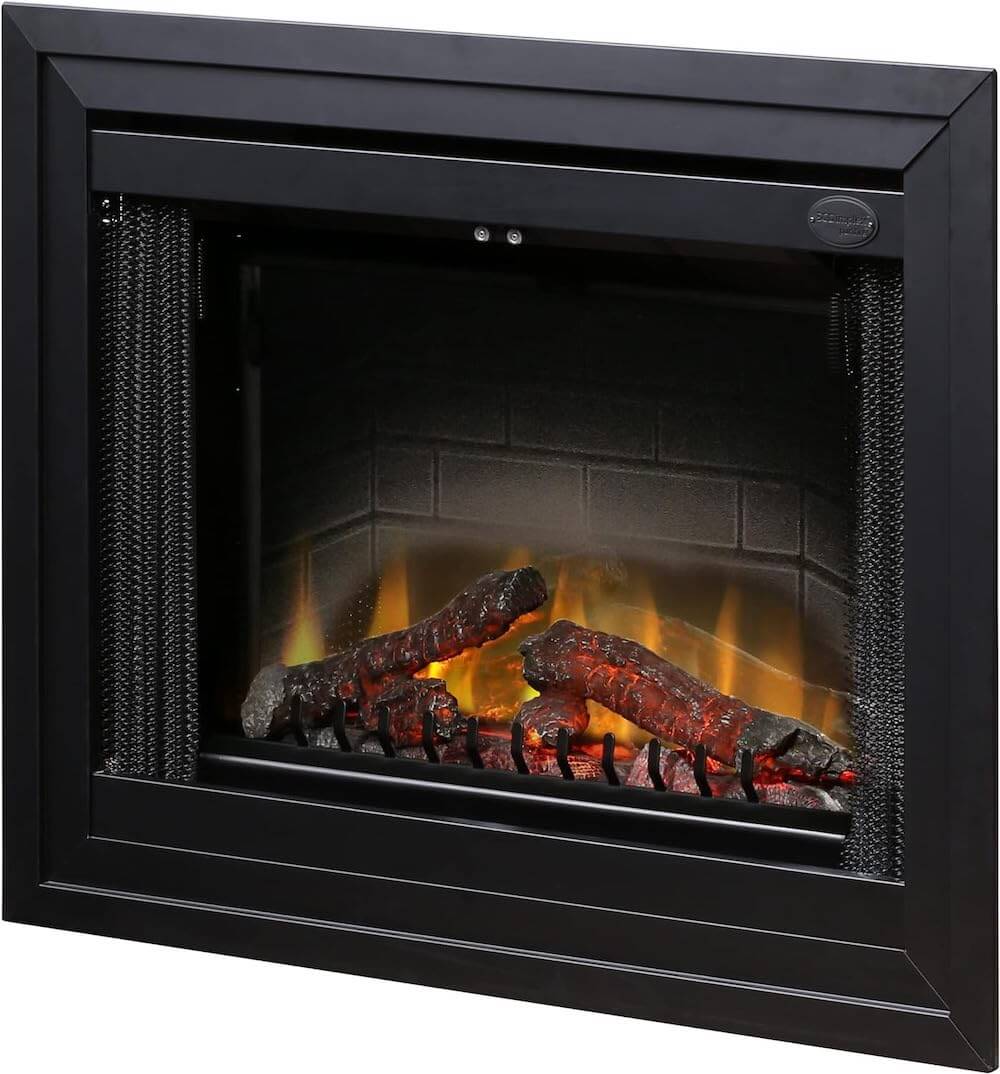 Dimplex DELUXE 33" Traditional Built-In Electric Firebox Fireplace, BF33DXP