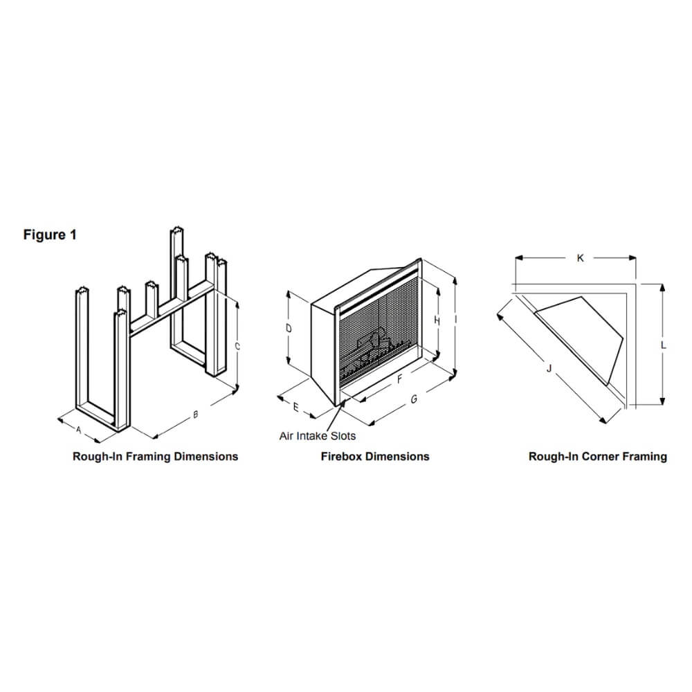 Dimplex DELUXE 45" Traditional Built-In Electric Firebox Fireplace, BF45DXP