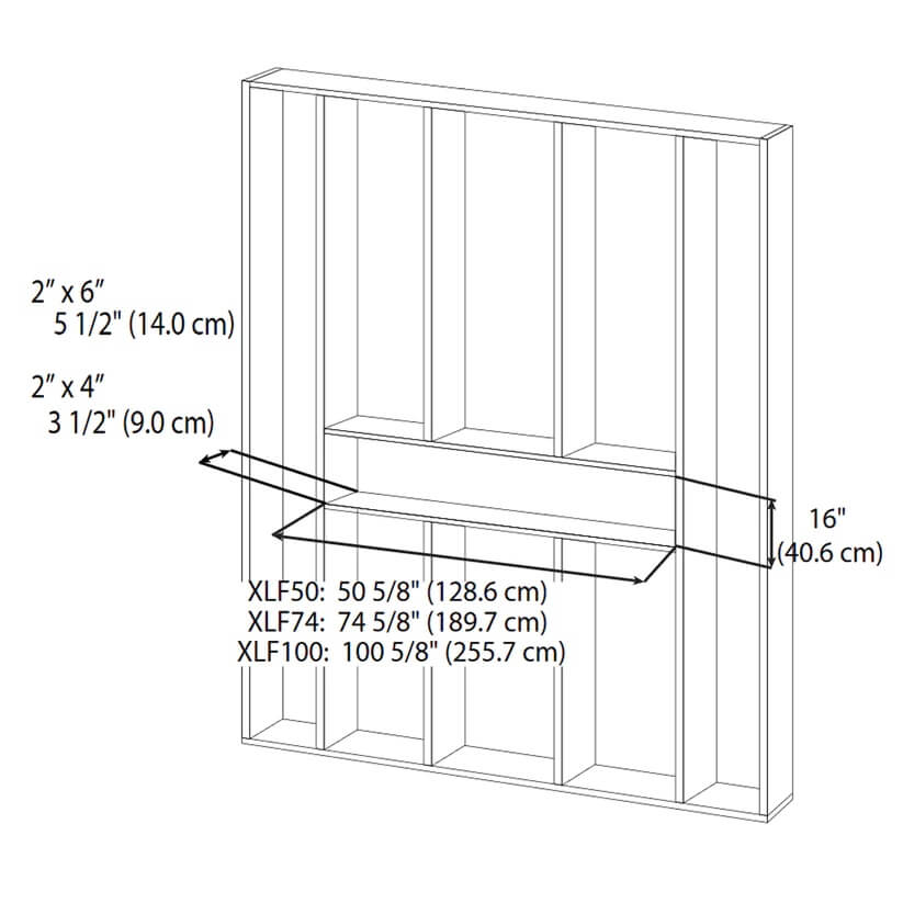 Dimplex IGNITE XL 100" Wall Mounted Linear Electric Fireplace, XLF100
