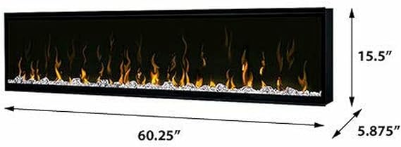 Dimplex IGNITE XL 60" Wall Mounted Linear Electric Fireplace, XLF60