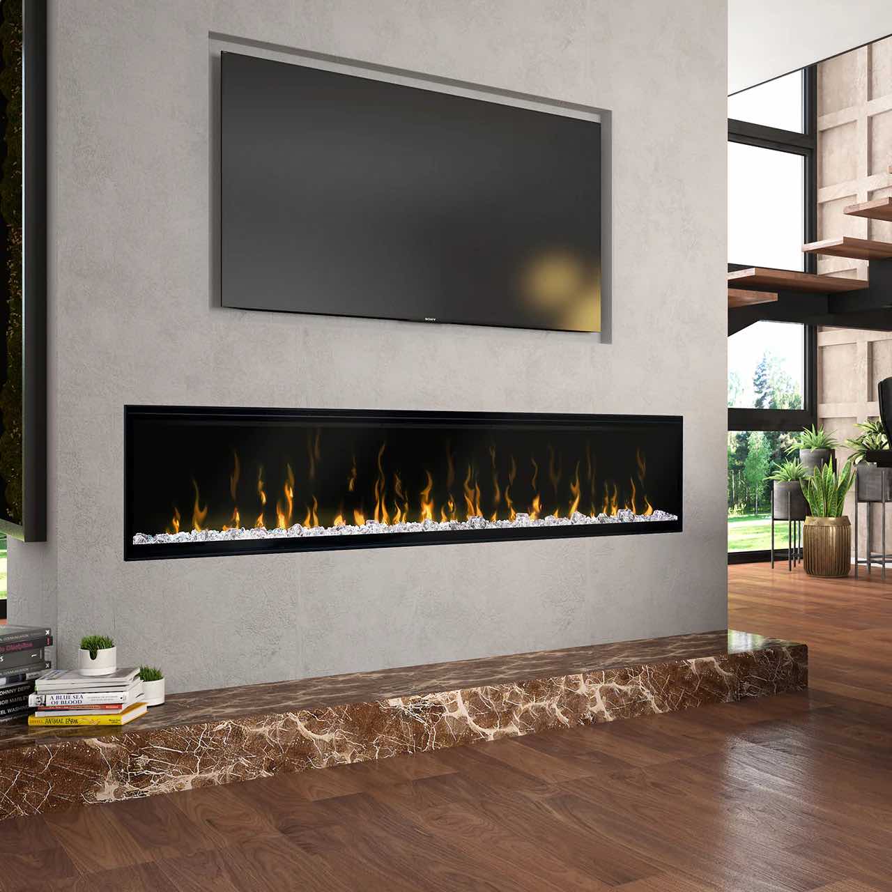 Dimplex IGNITE XL 74" Wall Mounted Linear Electric Fireplace, XLF74